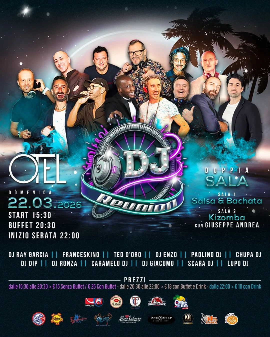 🎧🔥 DJ REUNION 🔥🎧  L’unica notte in cui i DJ non si dividono… si uniscono. Un’unica consolle, un’unica vibrazione, un’unica serata leggendaria... con Privè 100% Kizomba!