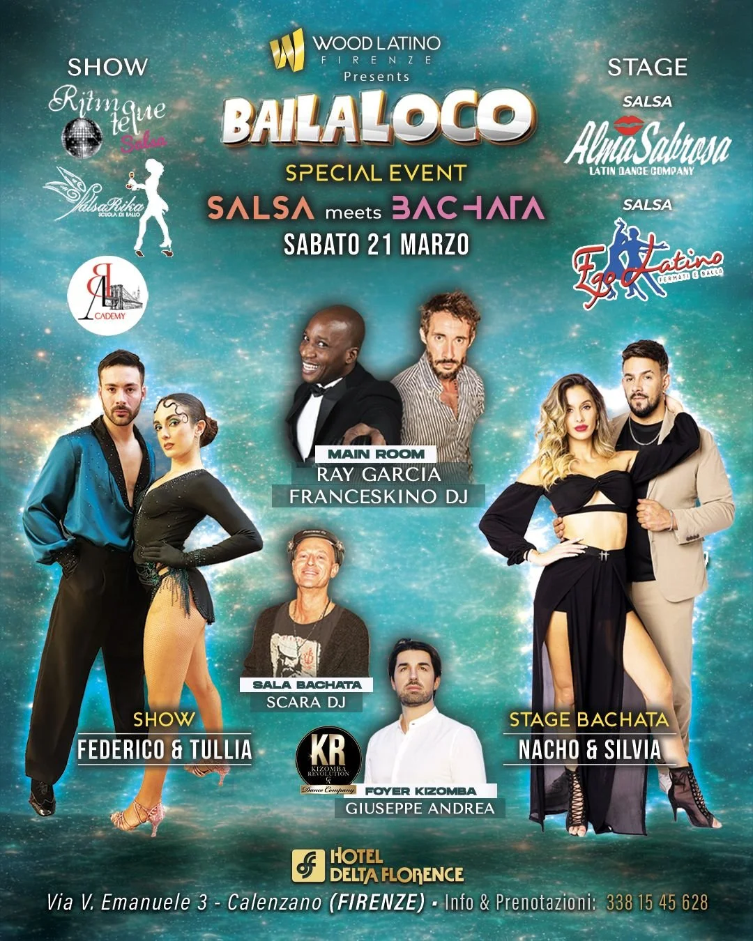 ...Sabato 21 Marzo: il progetto del Sabato Sera Multipista prosegue, con una pista 100% Kizomba carica di energia!