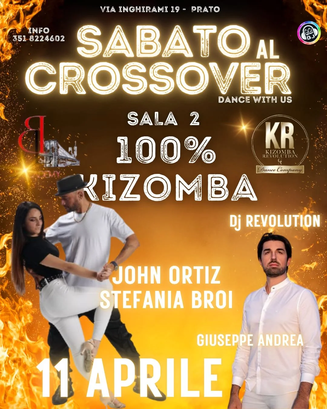 ...in arrivo una nuova trasferta 100% Kizomba al Crossover con la musica di Dj Revolution!