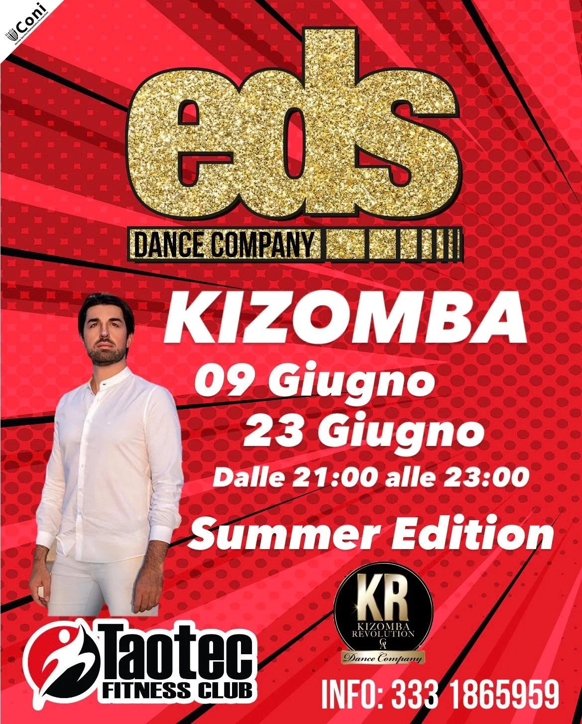 ....a furor di popolo, ritorna la Kizomba a Figline Valdarno! Martedì 09 Giugno Prima Lezione del Corso Estivo!