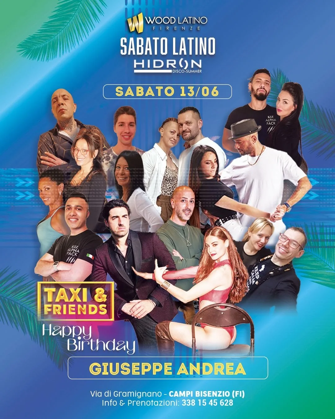 ...Sabato 13 Giugno: in arrivo una delle serate più attese, Hidron Latino con pista 100% Kizomba &amp; Happy Birthday Giuseppe Andrea! 🎂🥂