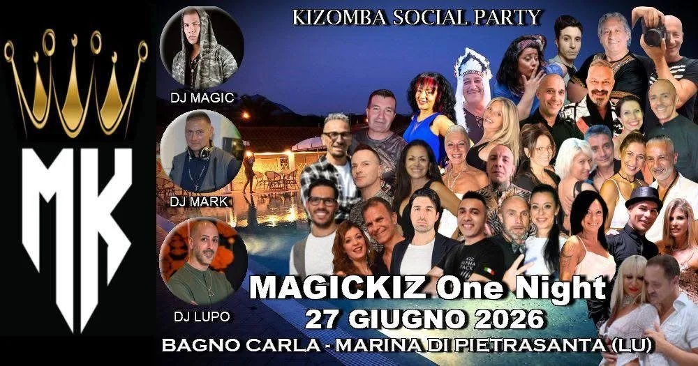 ...il 27 Giugno ritorna la festa 100% Kizomba al Bagno Carla!