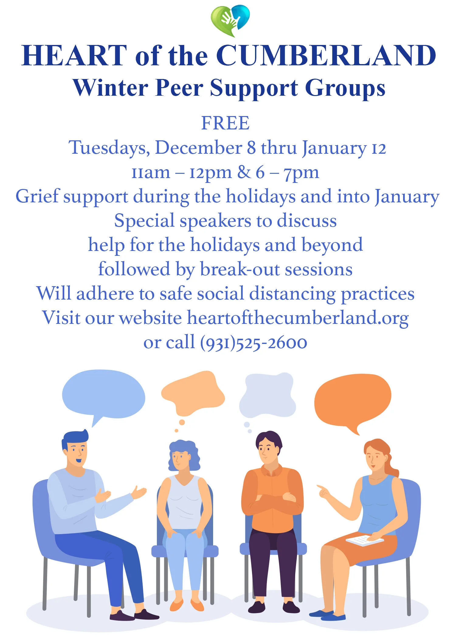 Join One or All Winter Support Groups
