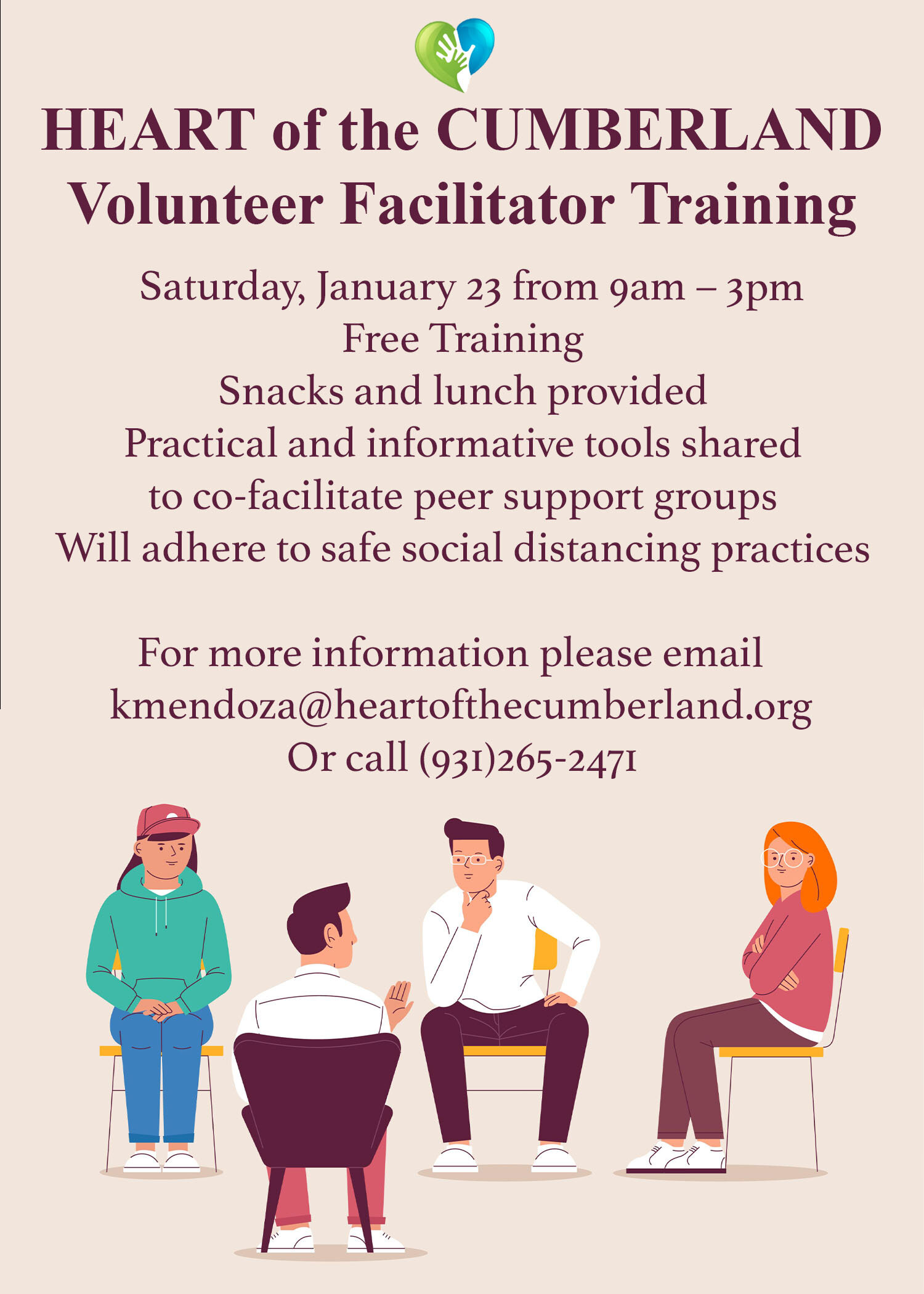 Volunteer Facilitator Training Scheduled for January 23rd