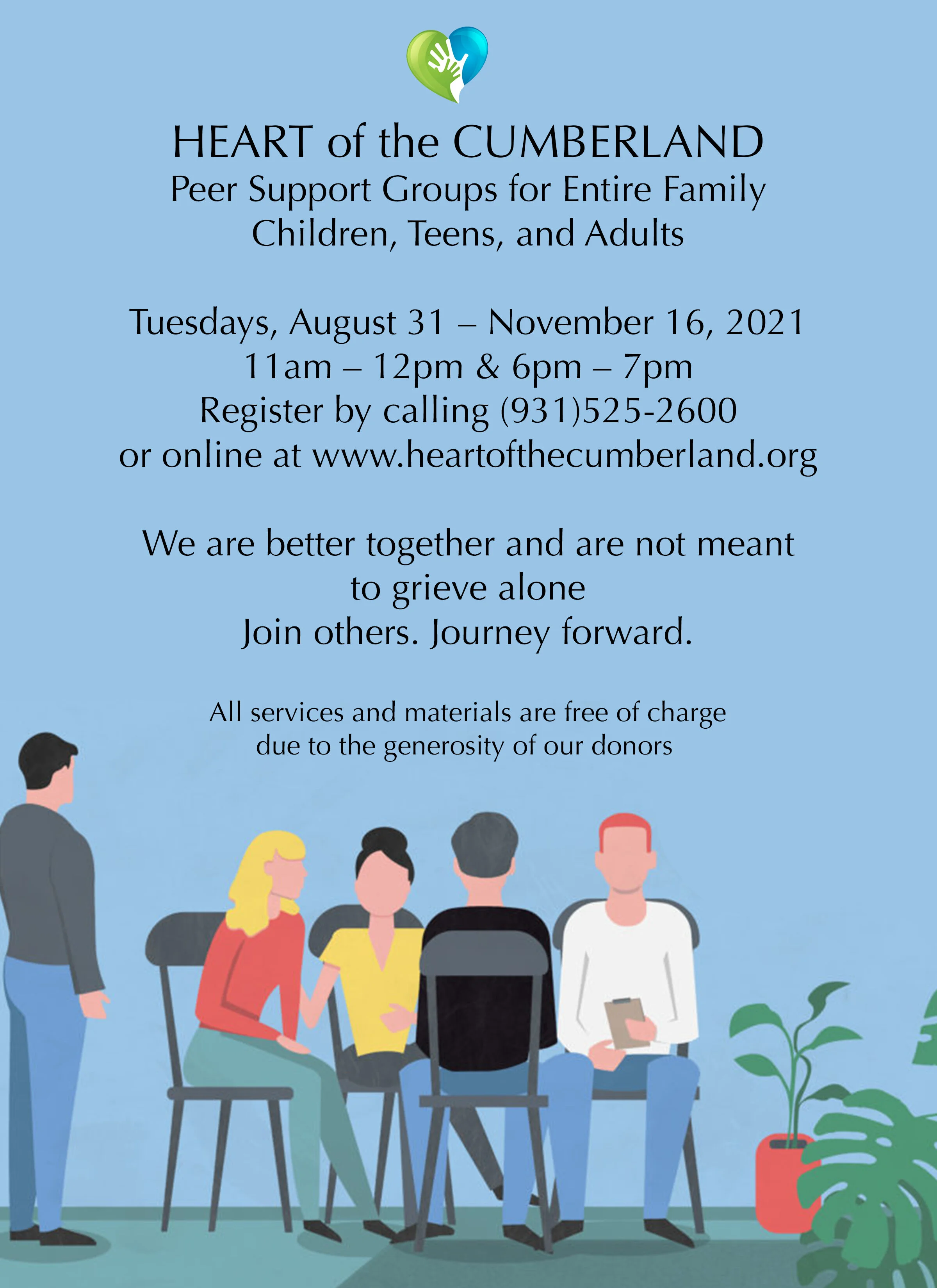 Fall 2021 Peer Support Groups for The Entire Family