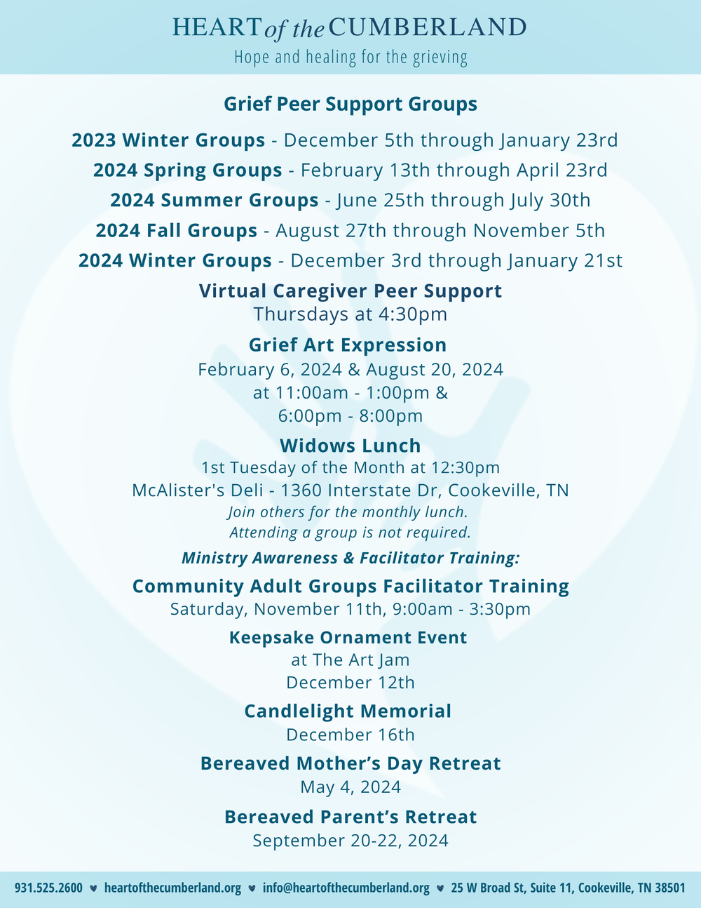 2023 - 2024 Community Groups and Events
