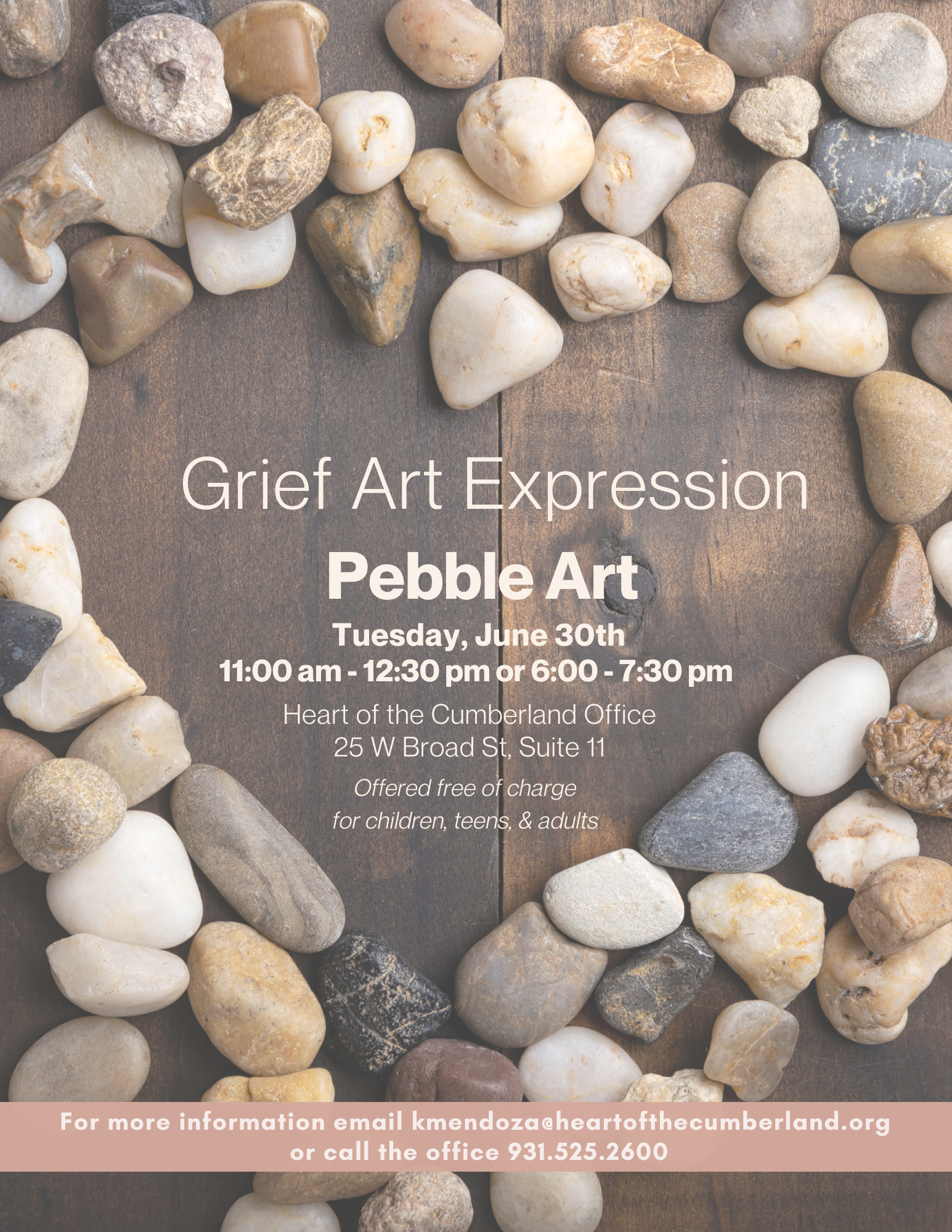 Grief Art Expression – Pebble Art