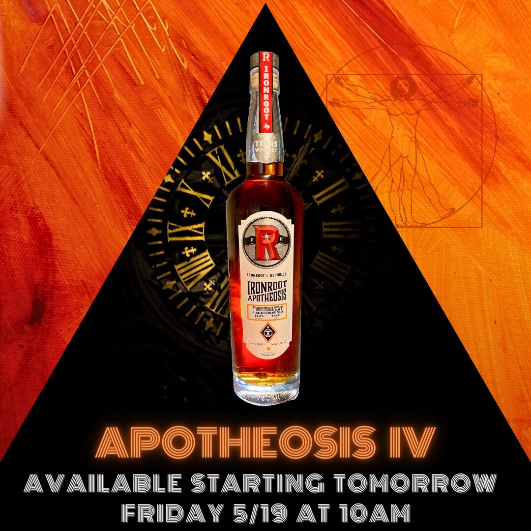 Tick-tock, my guys and gals! The release of Apotheosis IV is almost here. This gorgeous cask-finished bourbon will be available at the distillery and on our website starting tomorrow, Friday 5/19 at 10am sharp. Let the countdown begin! 

#bourbon #wh