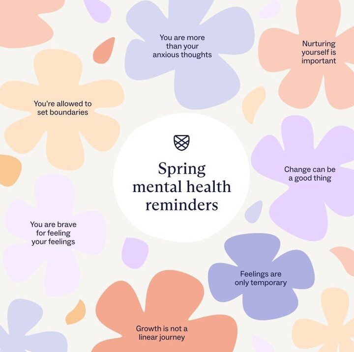 Repost from @charliehealth

Blossom with kindness to yourself this spring. 🌸 Here are some gentle mental health reminders to keep you grounded and growing. Remember, your journey is valid, and every step is progress. 🌱 #MentalHealthAwareness