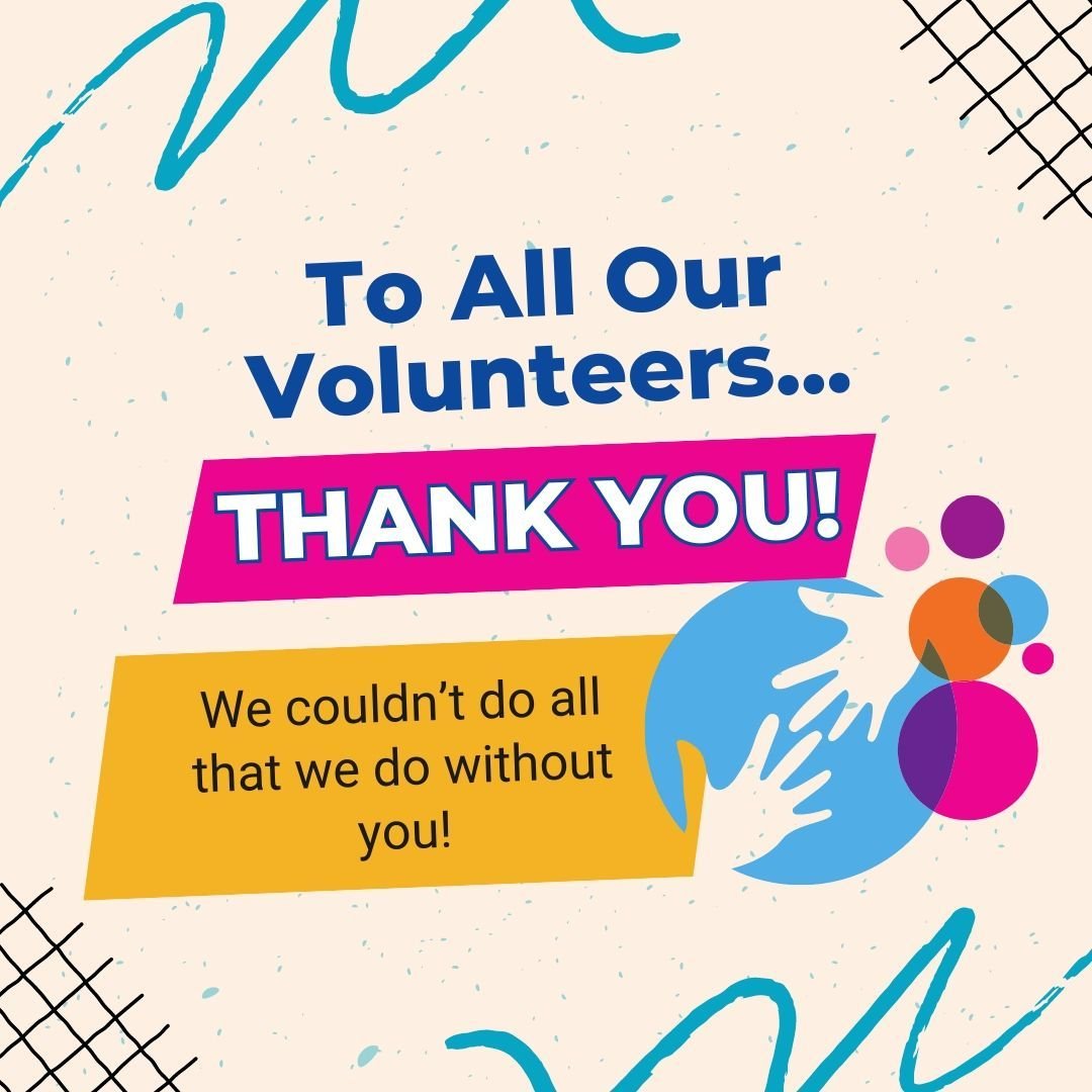 April 21 - 27 is National Volunteer Week, and we would like to take a moment to acknowledge all of our hardworking and dedicated volunteers!

Our programs could not exist without the generosity of individuals willing to take time out of their own liv