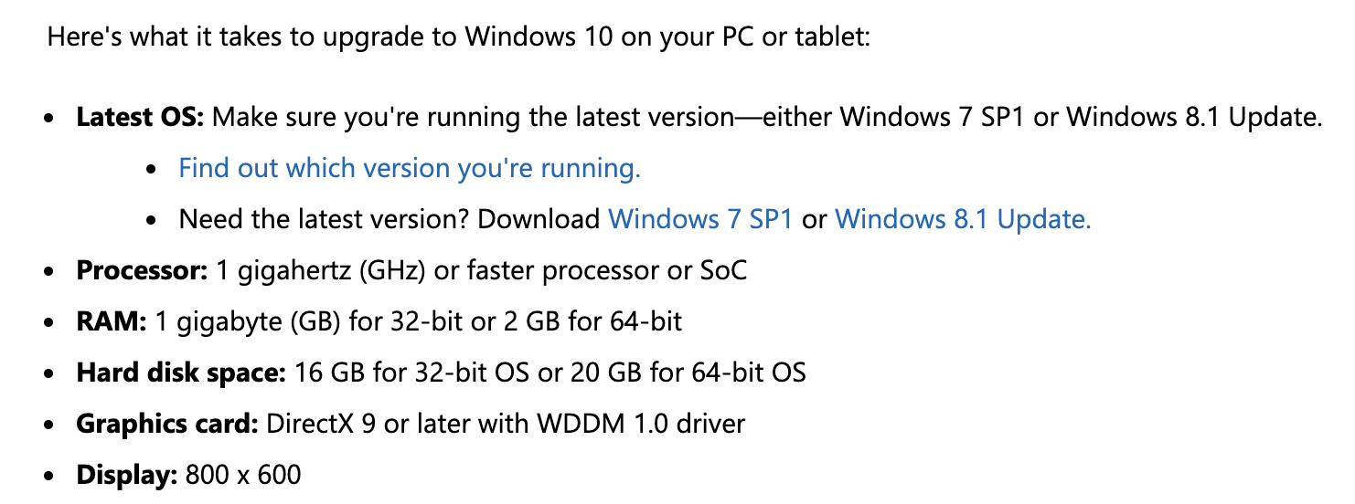 Windows compatibility