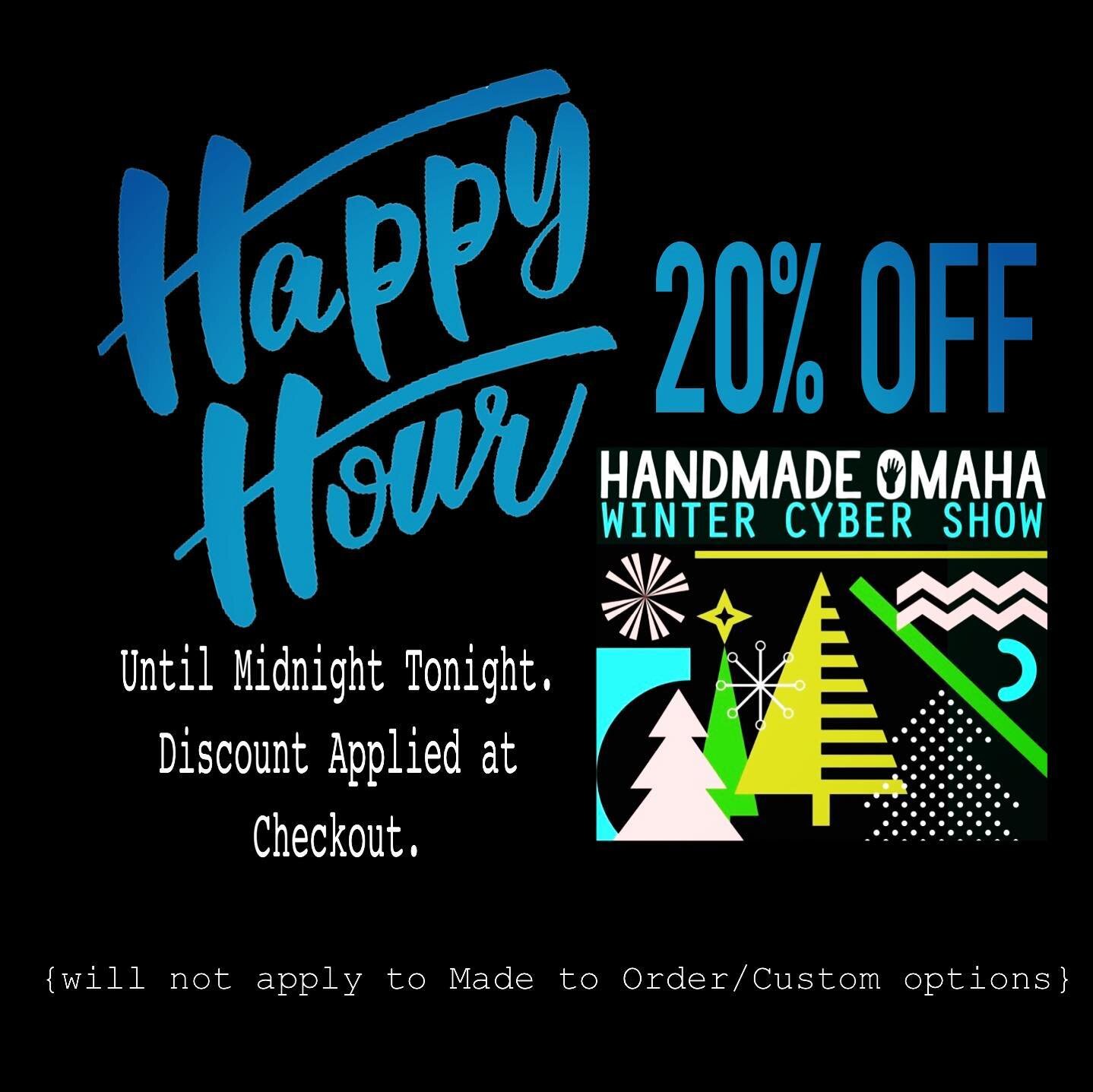 Surprise! HAPPY HOURS UNTIL MIDNIGHT!

20% Off all in-stock items.

1- go to the link in bio
2- click Shop All
-or- type Cyber2020 in the search bar
3- Choose Item
4- Save at Checkout! 

📚 Happy Happy Hour! 📚
&bull;
&bull;
&bull;
#shopsmall #thanky
