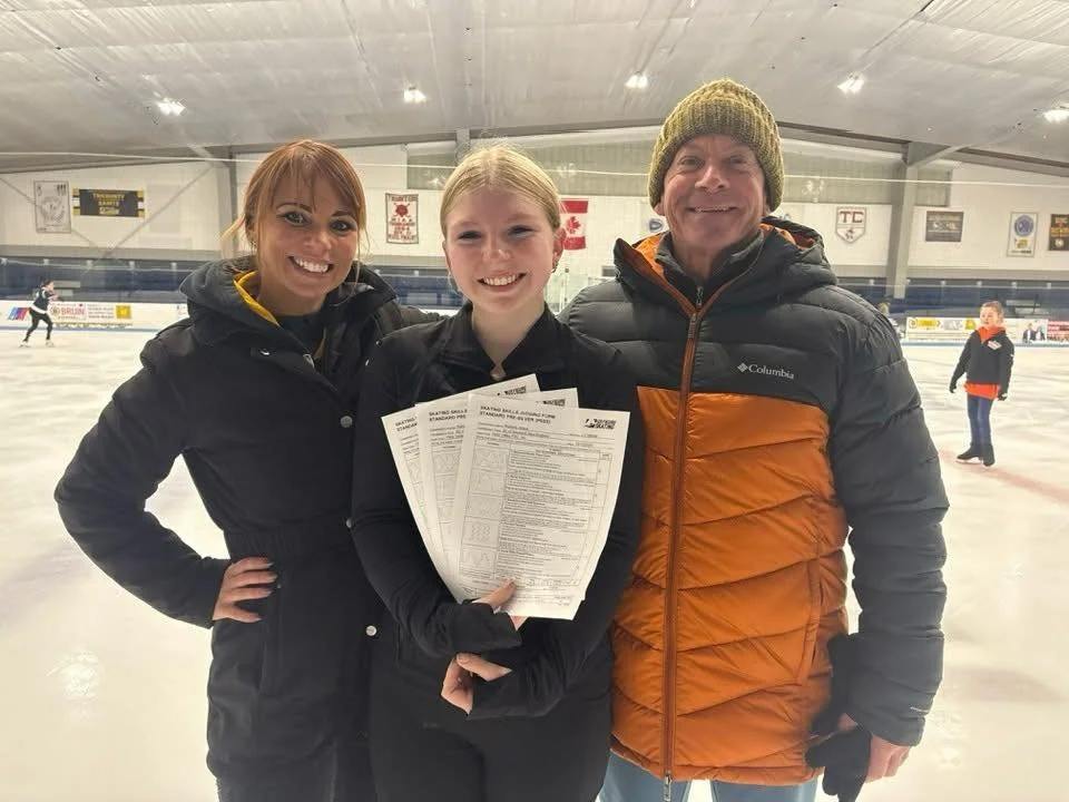 Grace passed Pre-Silver Skating Skills!