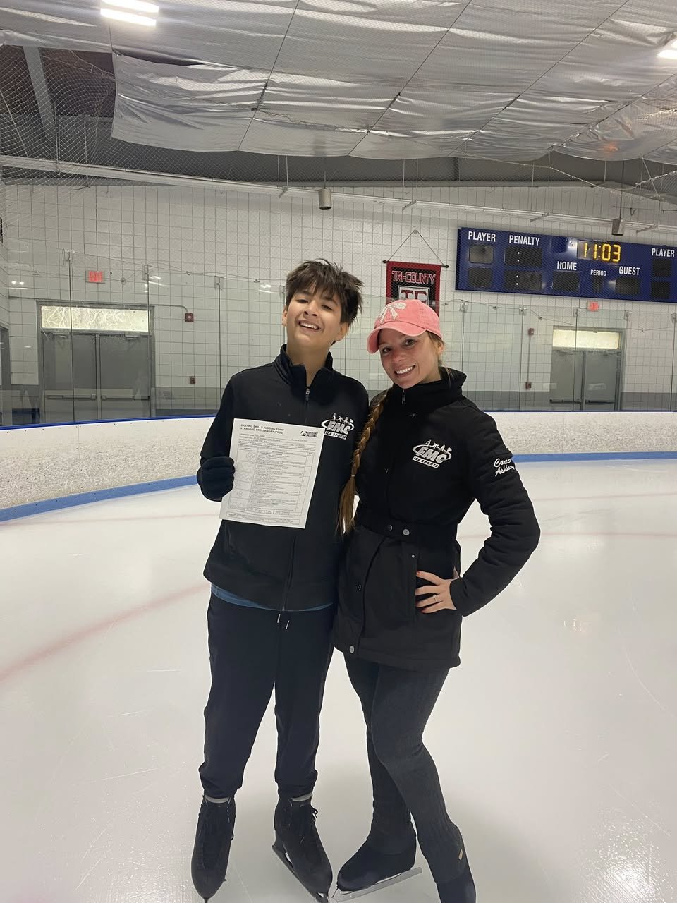 Aiden passed Preliminary Skating Skills!