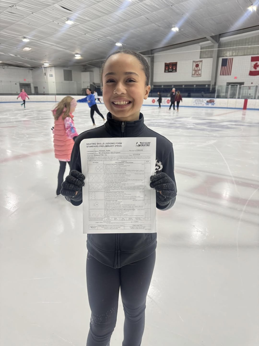 Kallie passed Moves in the Field Preliminary test! 