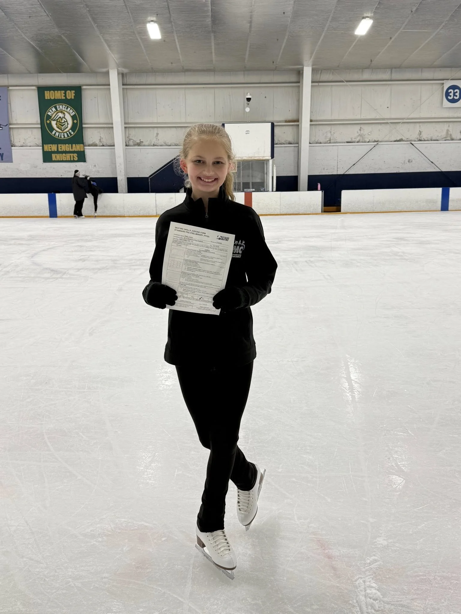 Avery passed Pre Preliminary Skating Skills!
