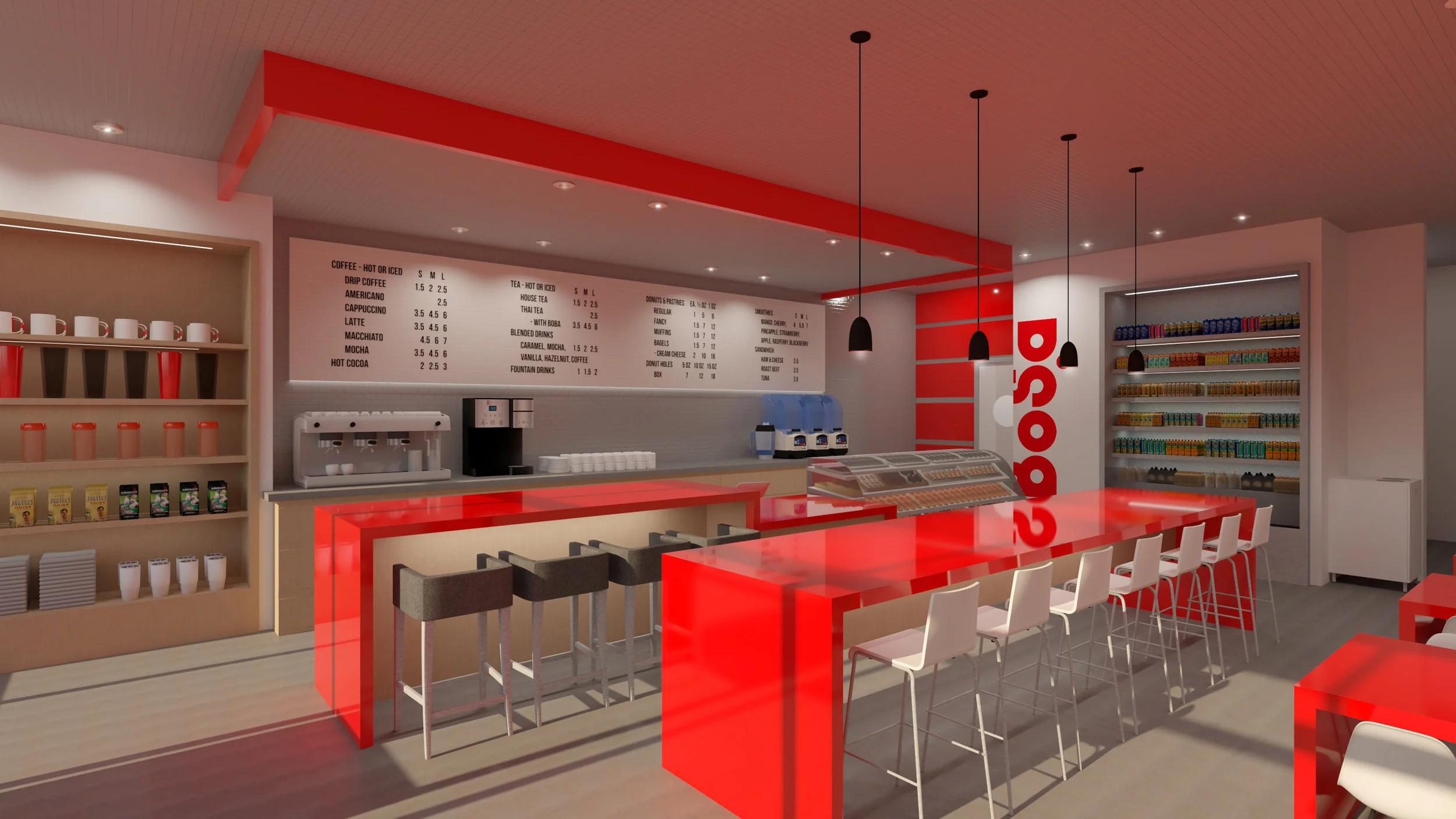  Concept brand identity for an Arizona based donut, tea, and coffee shop. 