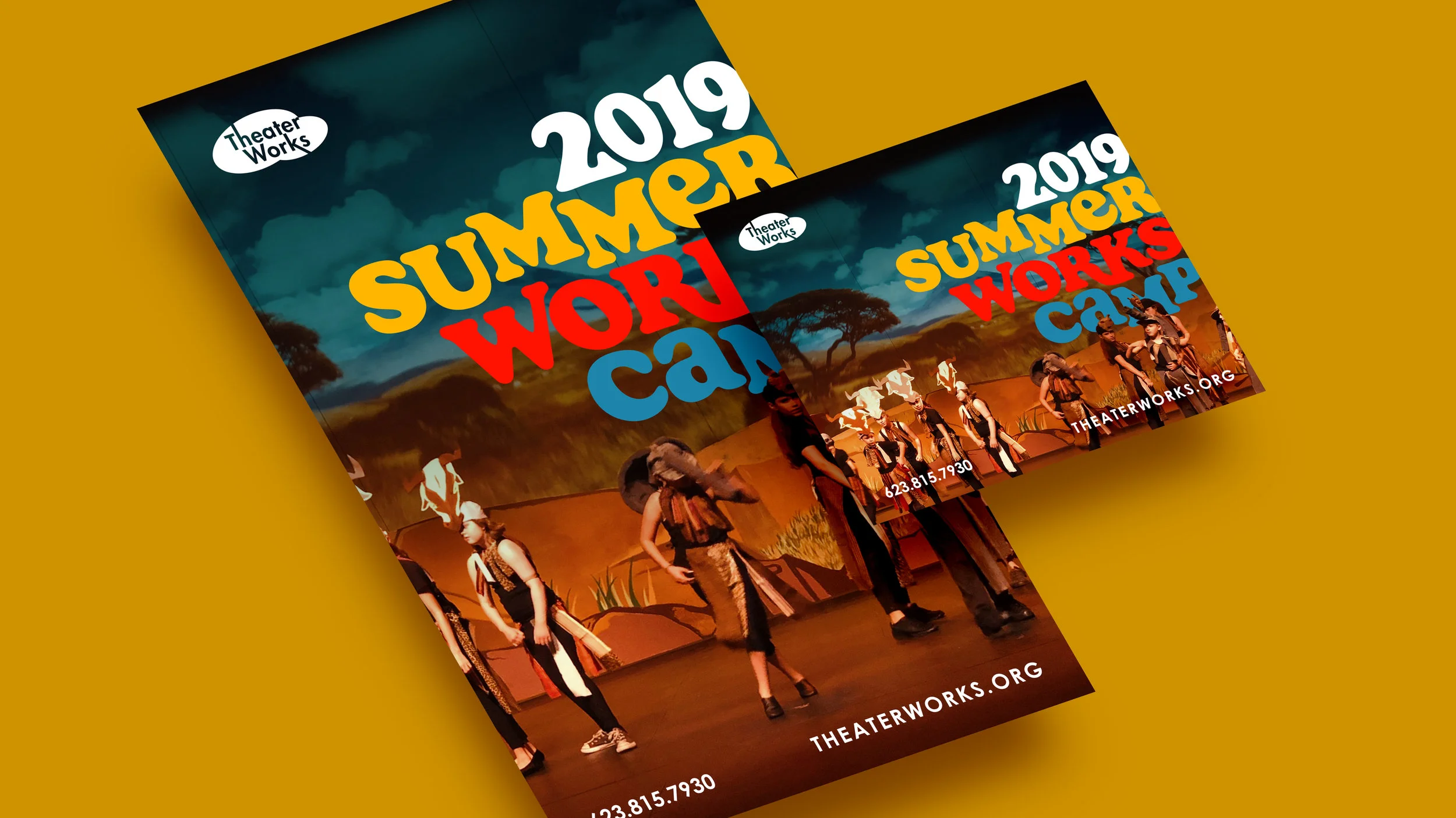  Summer camp event brand design. 