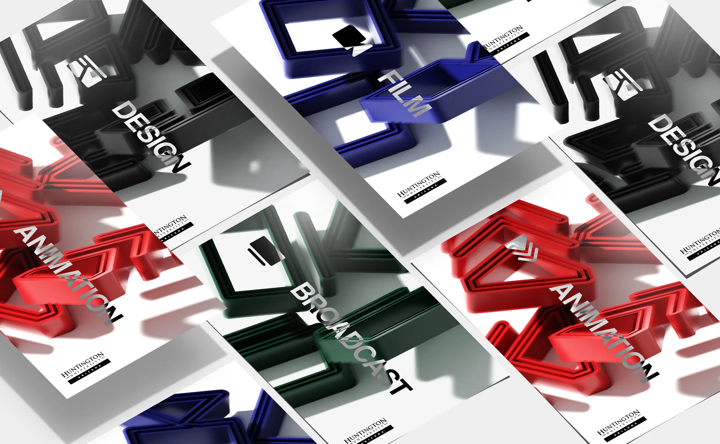  Brand identity for a new Digital Media Arts extension location from an established Midwest university. 