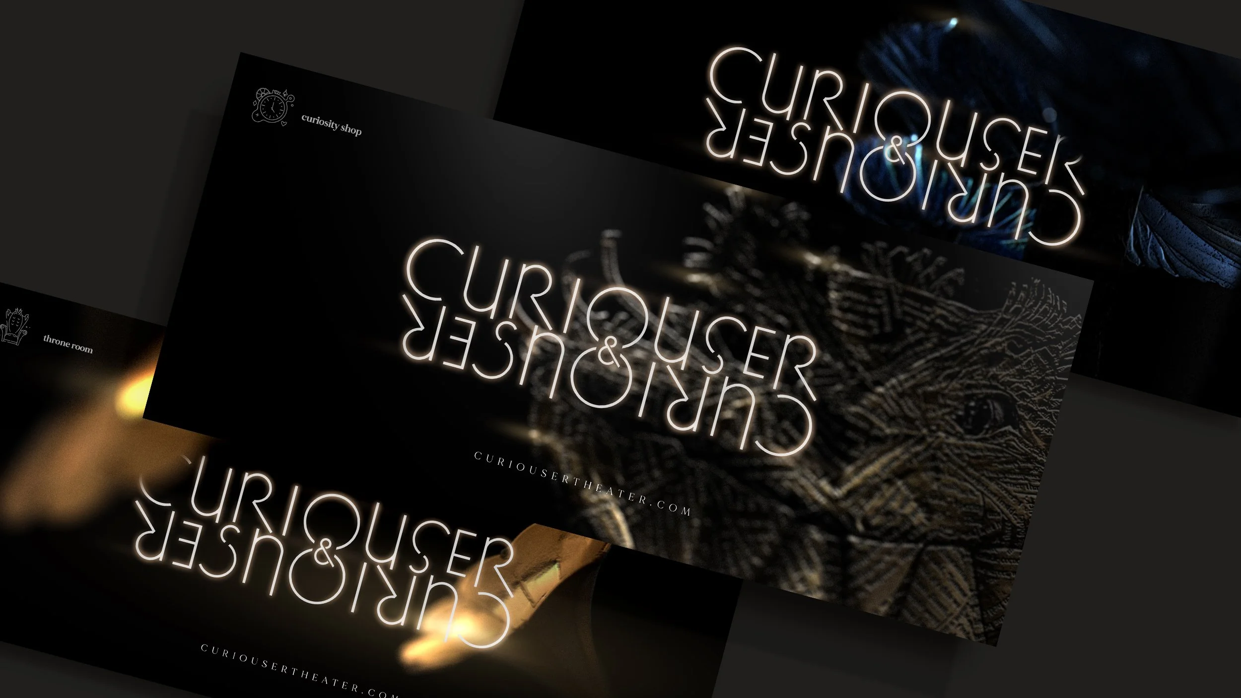  Brand design for, Alice In Wonderland themed, immersive theater experience, for TheaterWorks in Peoria, AZ 
