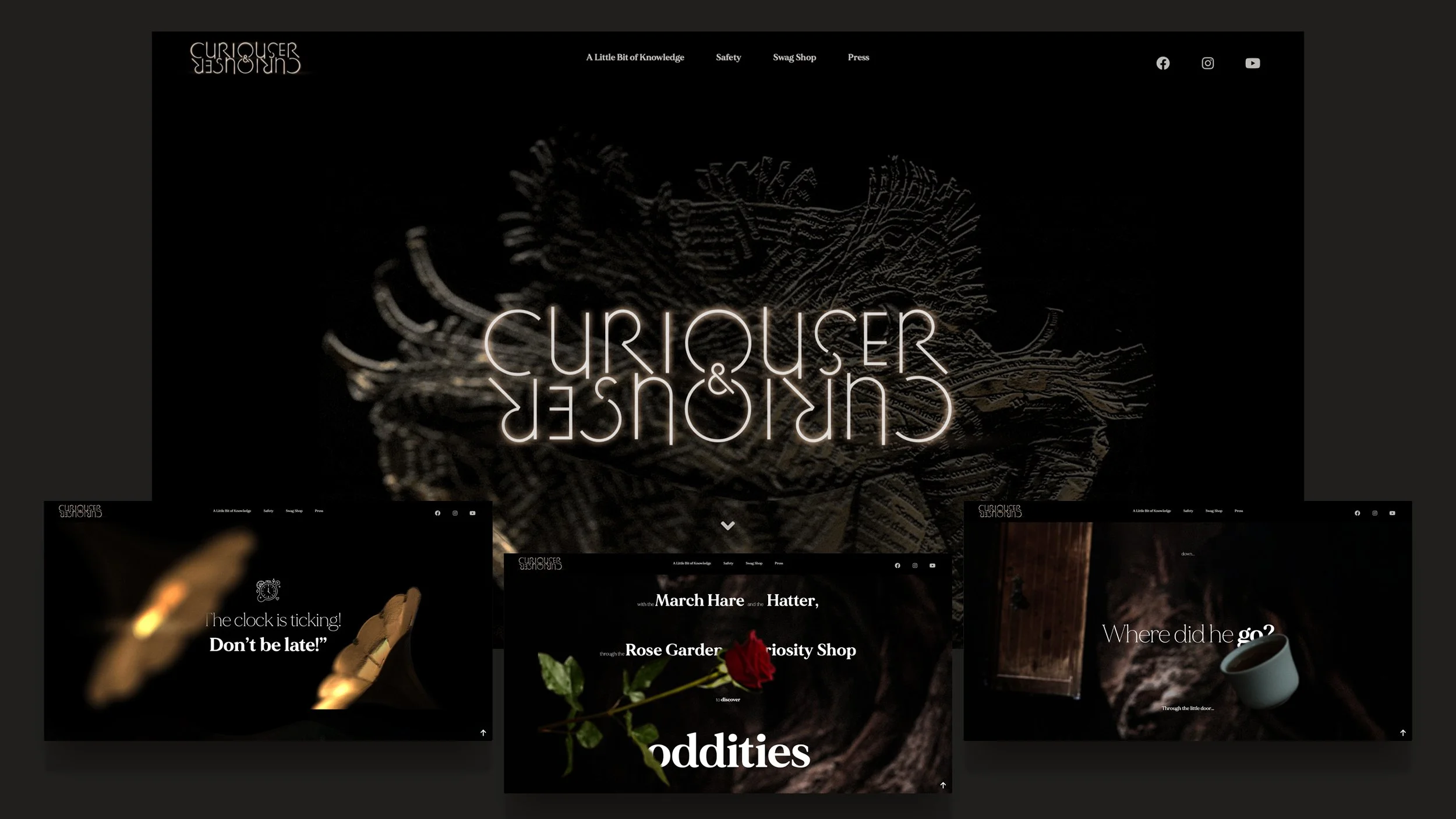  Dynamic website design with parallaxing “falling” effect 