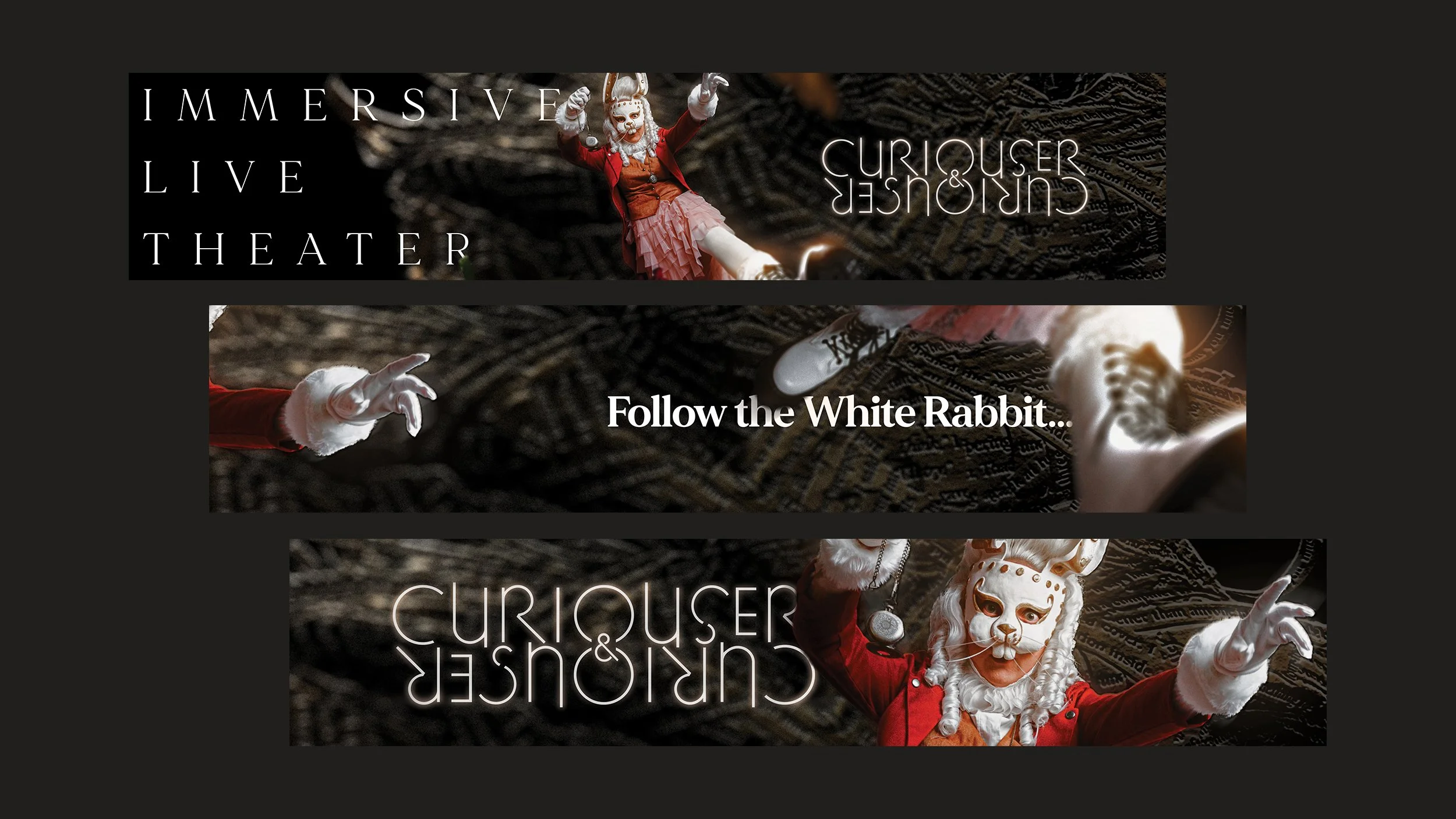  Large-format banner design for TheaterWorks building. 