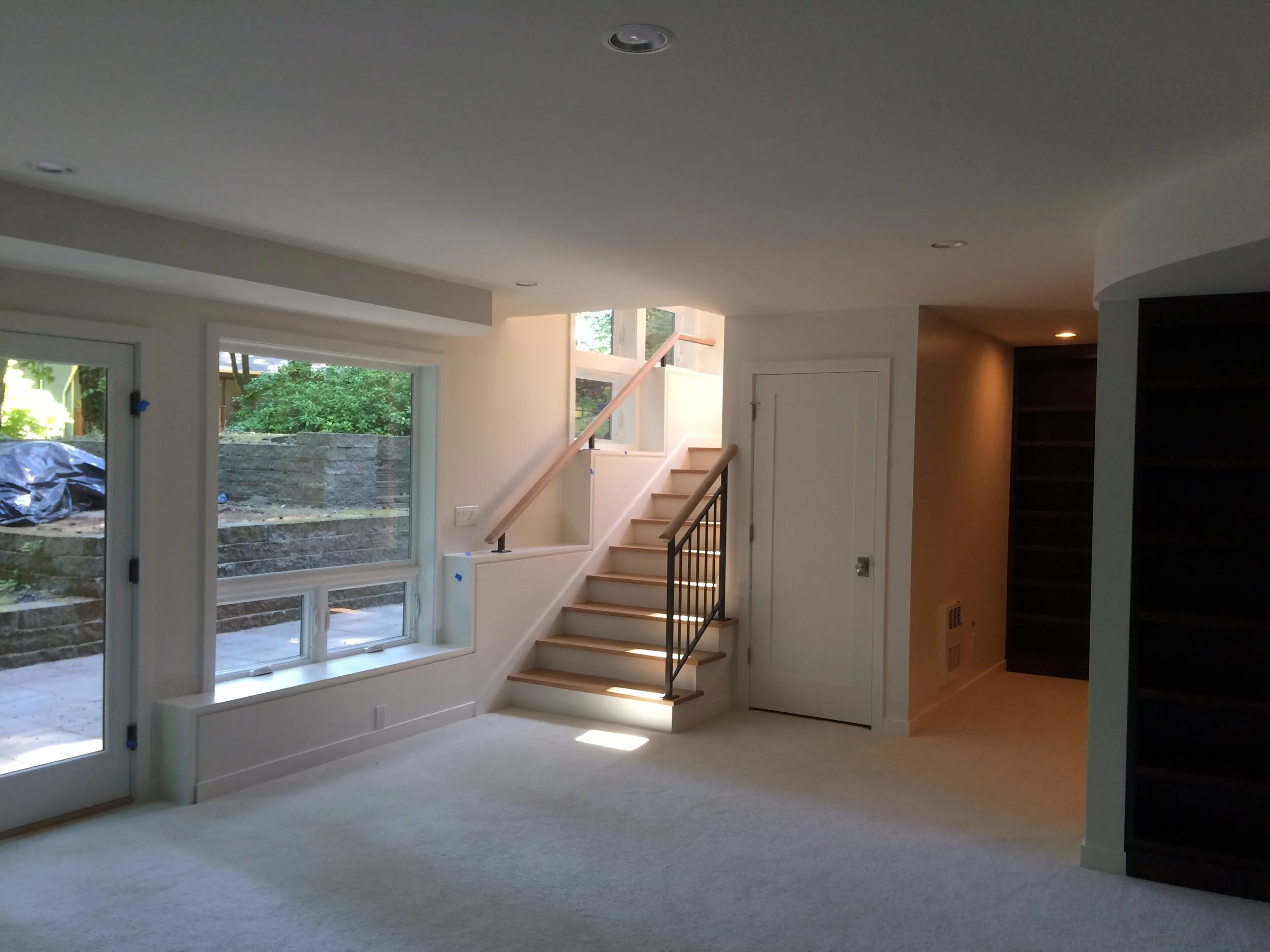 New Stair from Basement Rec. Room