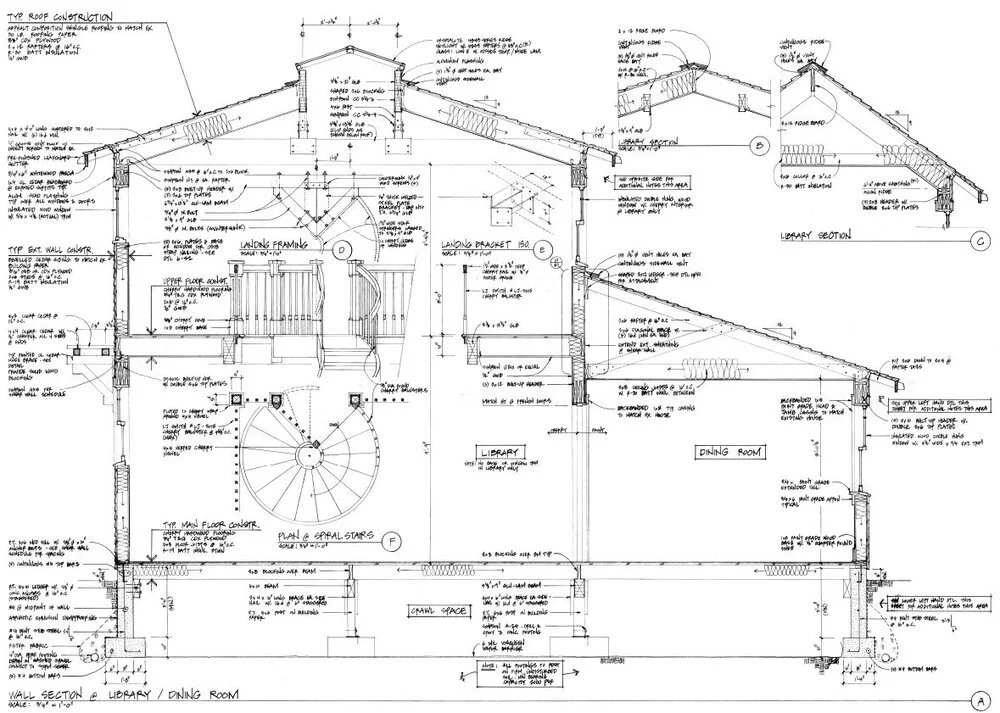 Construction Drawing for Library