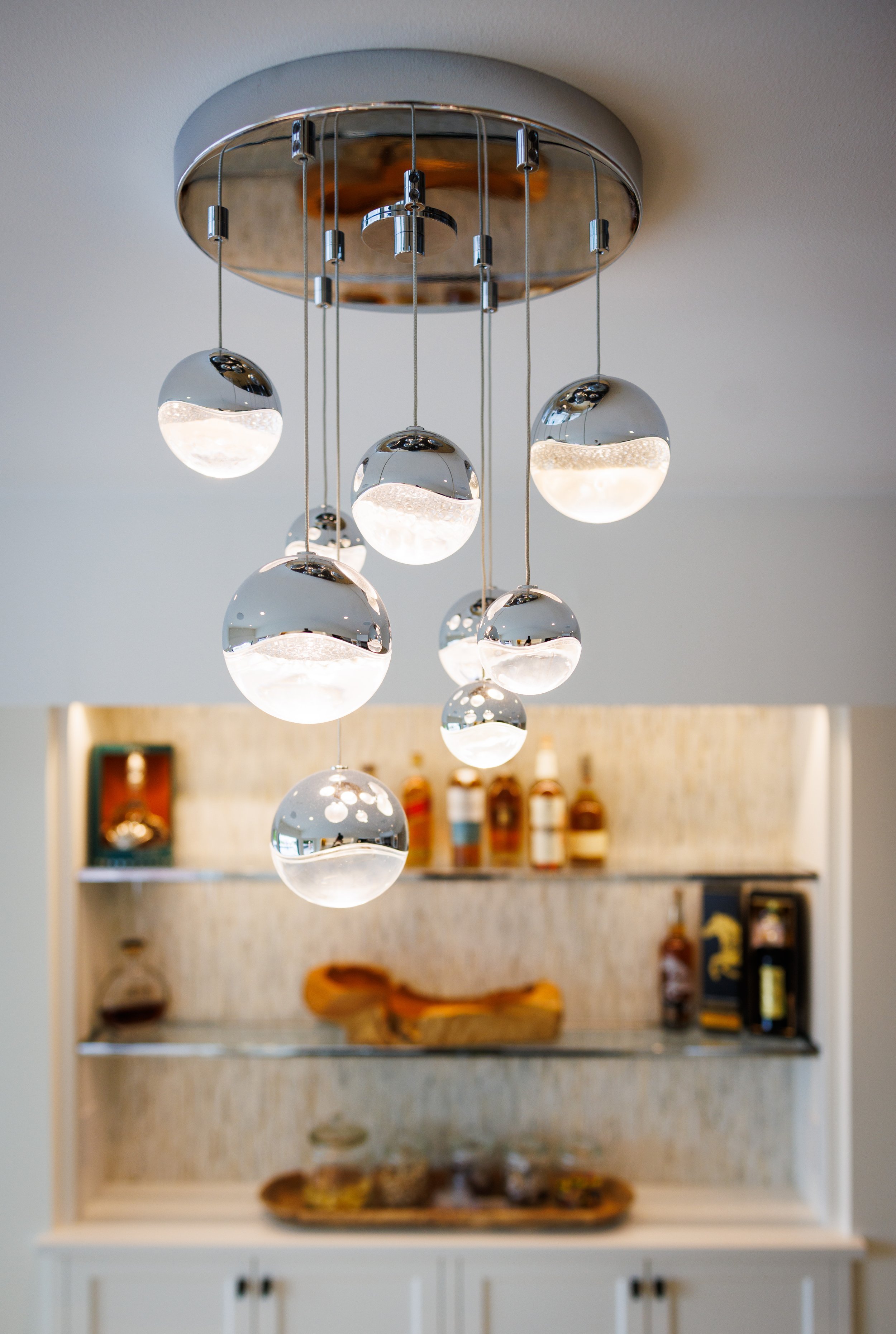 Detail of Chandelier over Game Table