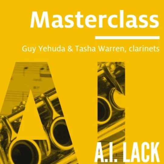 Guest Masterclass & Recital: Guy Yehuda & Tasha Warren, clarinets