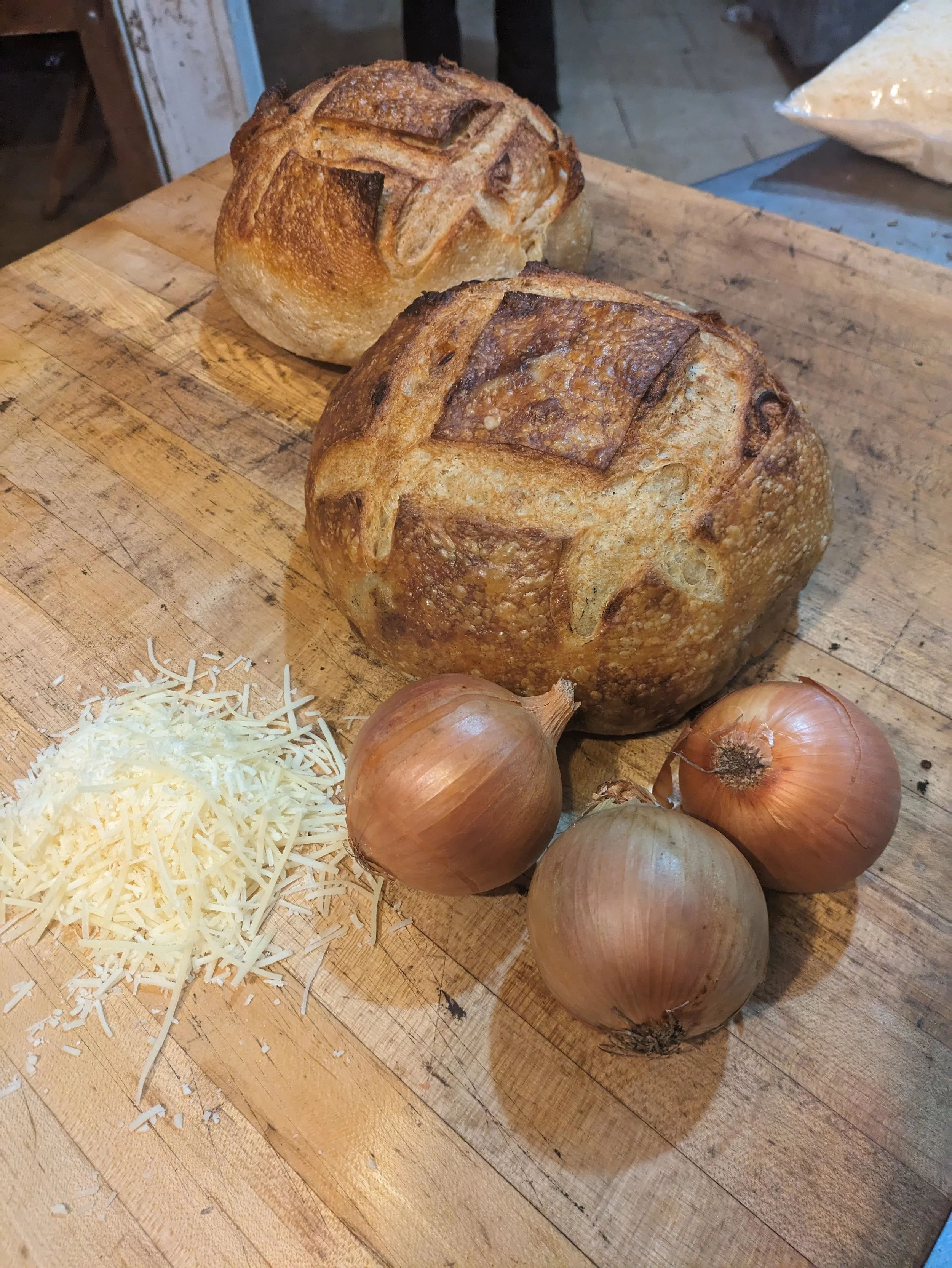 Onion parm Sourdough