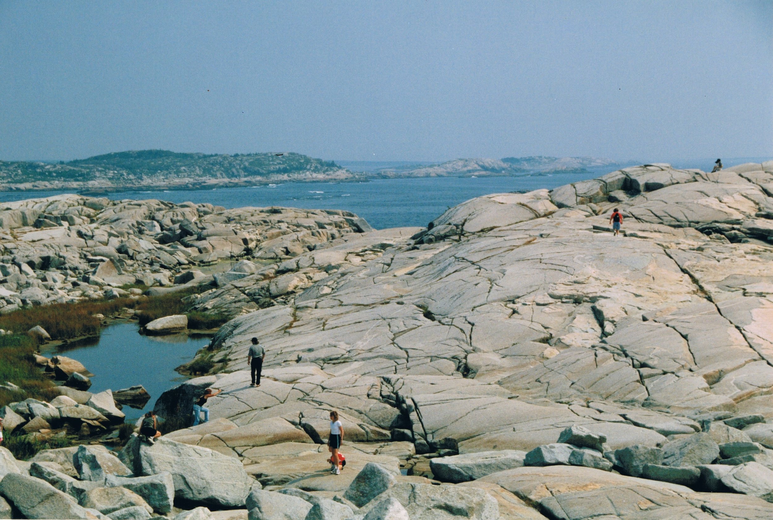 A thunderous boom echoed off the rocks at Peggy's Cove