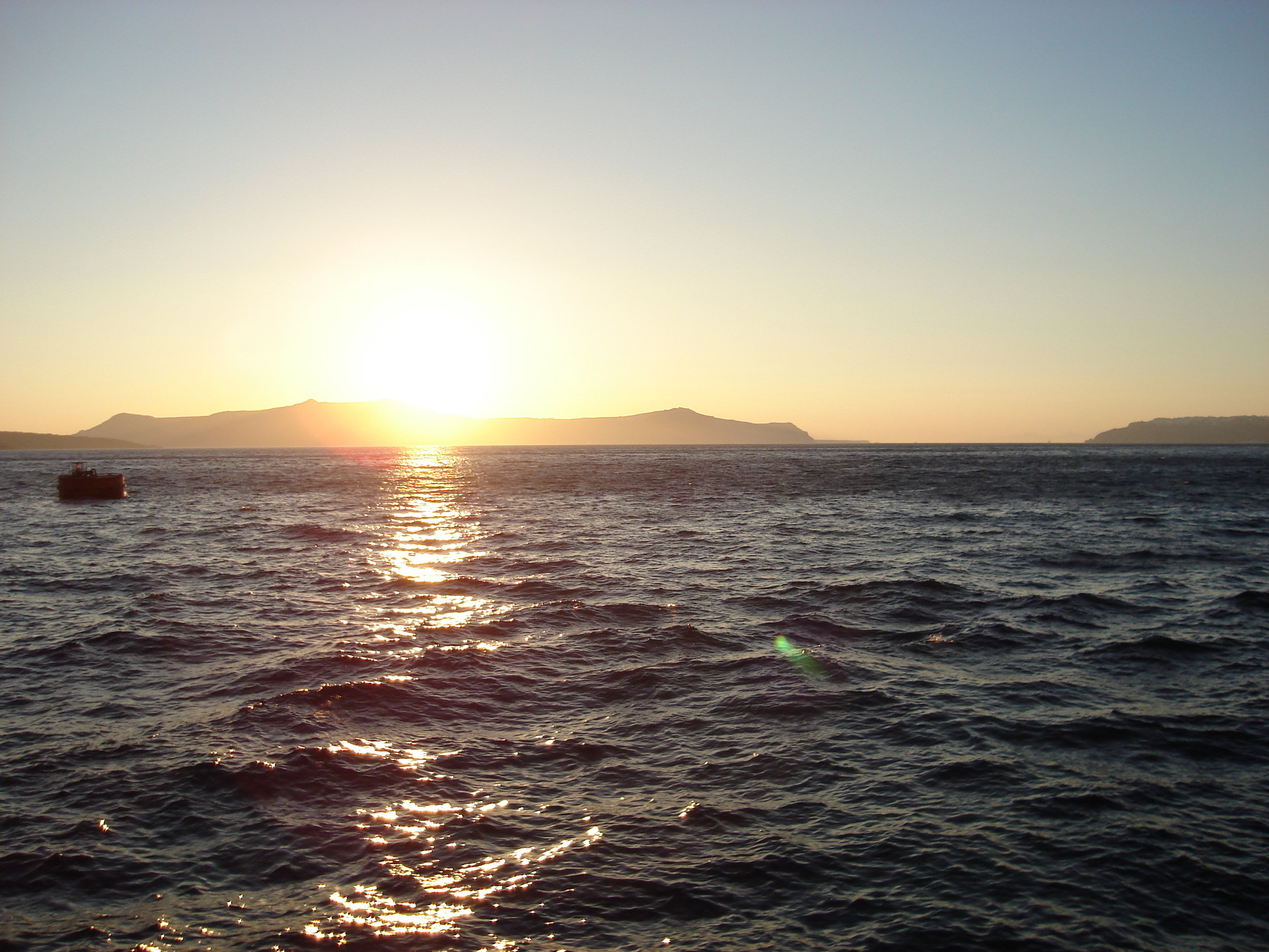 Ferry view from Italy to Greece