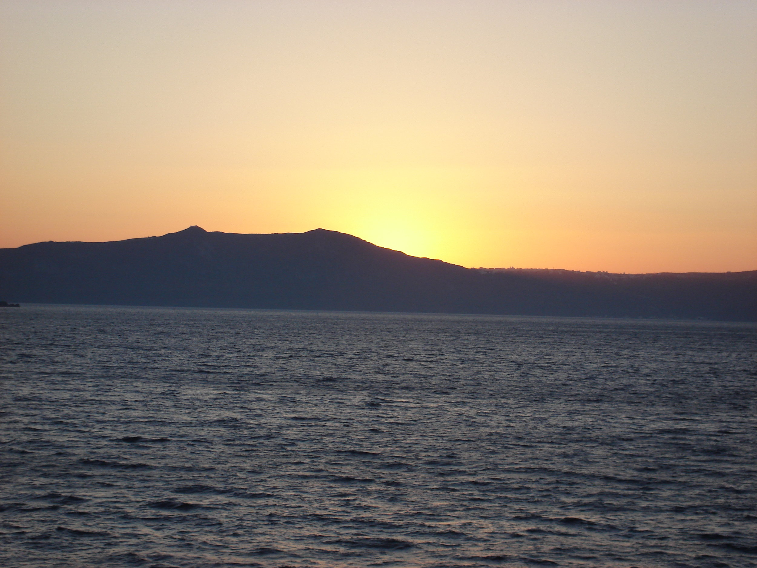 Ferry view from Italy to Greece