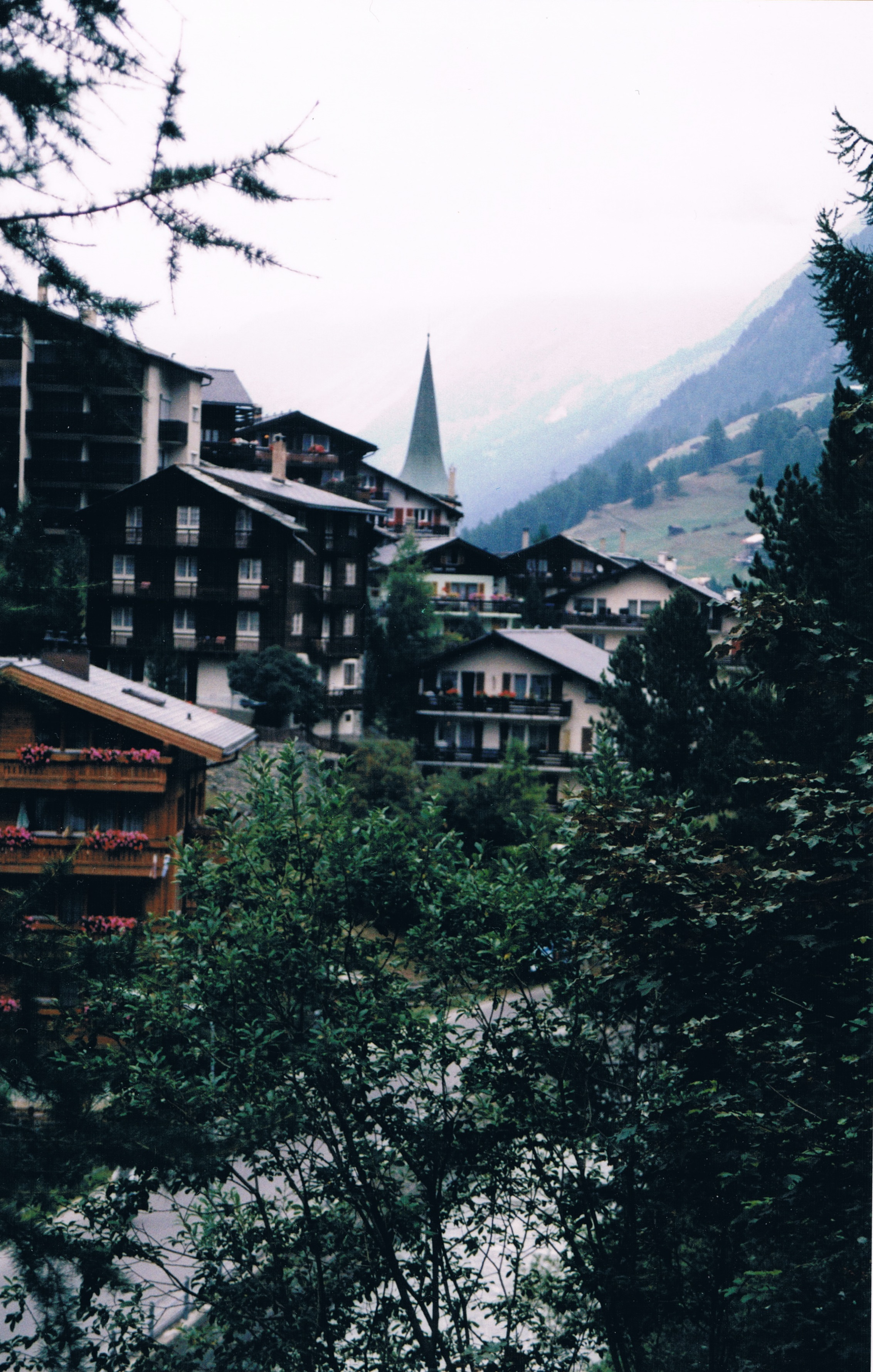 Zermatt nestled in the Swiss alps