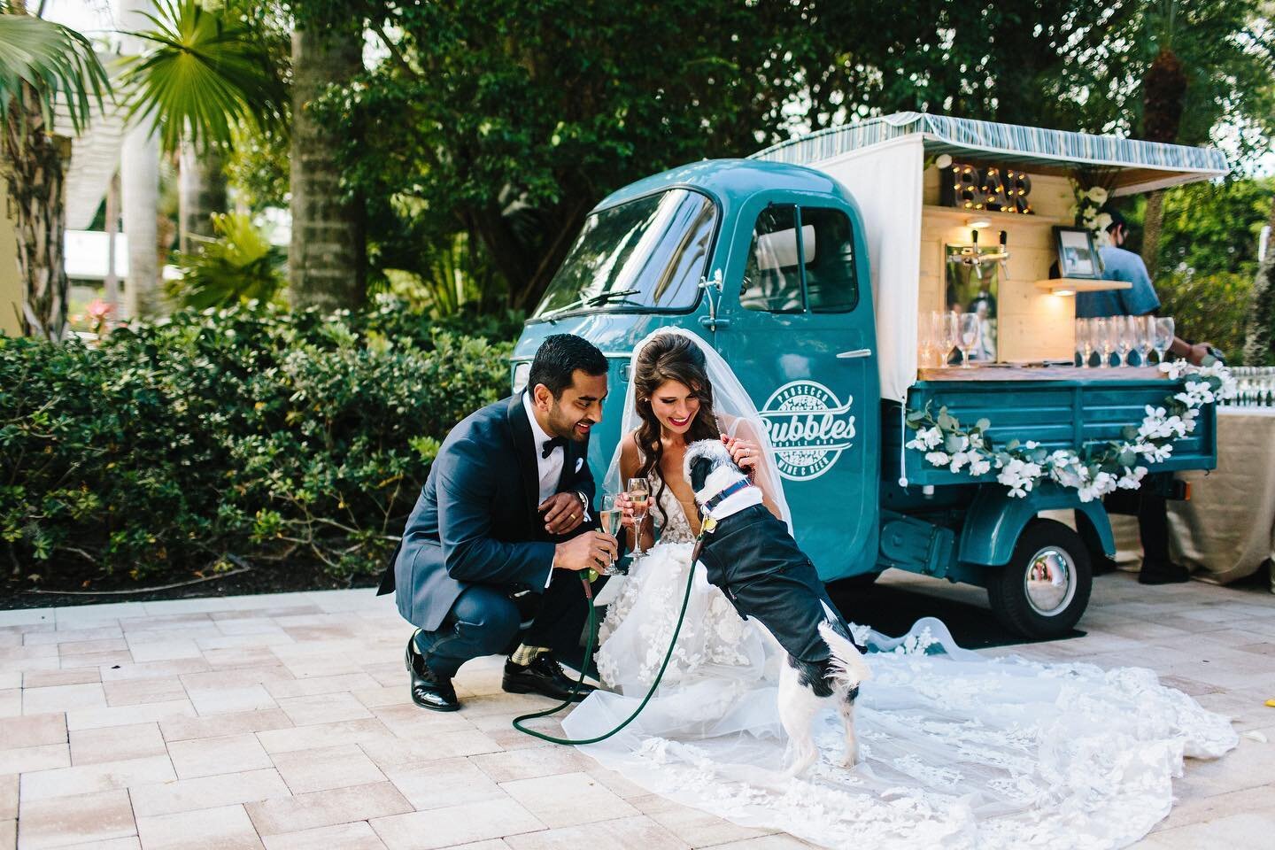 Lauren &amp; Arun - a thread➡️

In March we had the honor of DJing for Arun &amp; Lauren at the Hyatt Regency in Bonita Springs. During the uncertain and complex times of Covid, these two came together with their close friends and family and successf