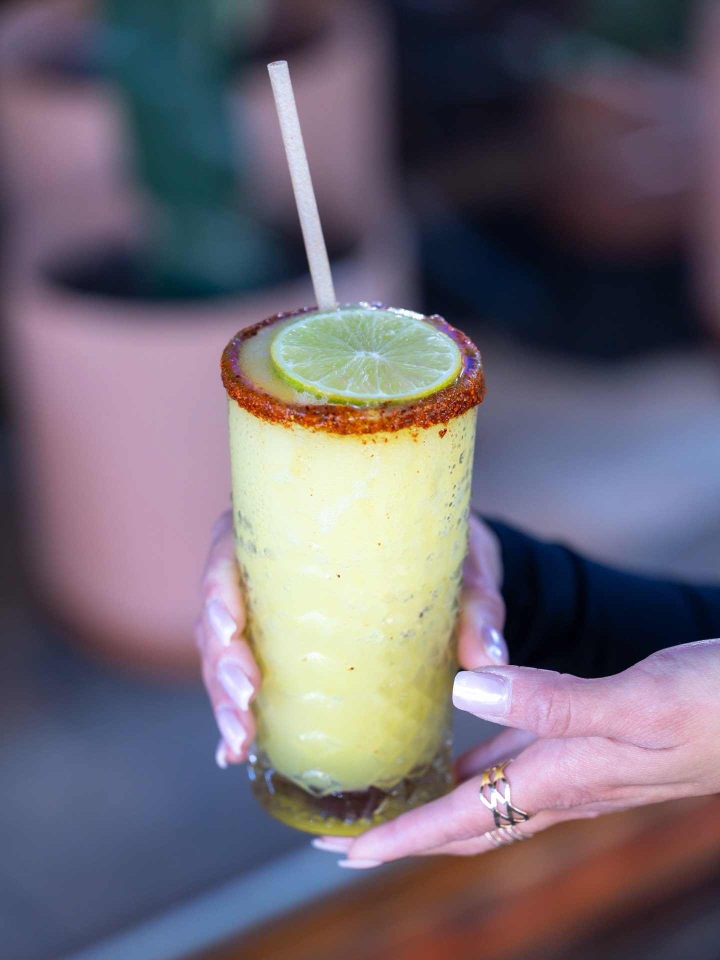 St. Patrick&rsquo;s Day special at @centrococina 🍀
The Duende Borracho frozen tequila, lime, agave, and green apple pur&eacute;e with a chile-lime rim.
