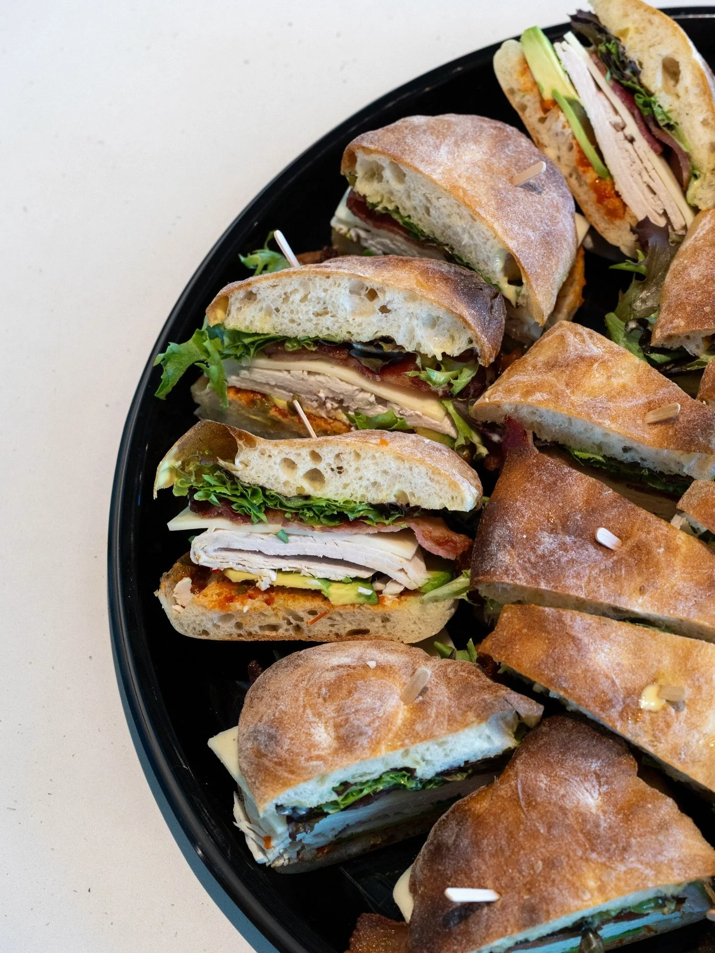 Hosting, simplified. Caf&eacute; Bernardo party platters feature a mix of sandwiches&mdash;b&aacute;nh m&igrave;, Cubano, turkey &amp; avocado and seasonal salads made fresh daily. Perfect for groups, available in multiple sizes.

Orders require 24 h