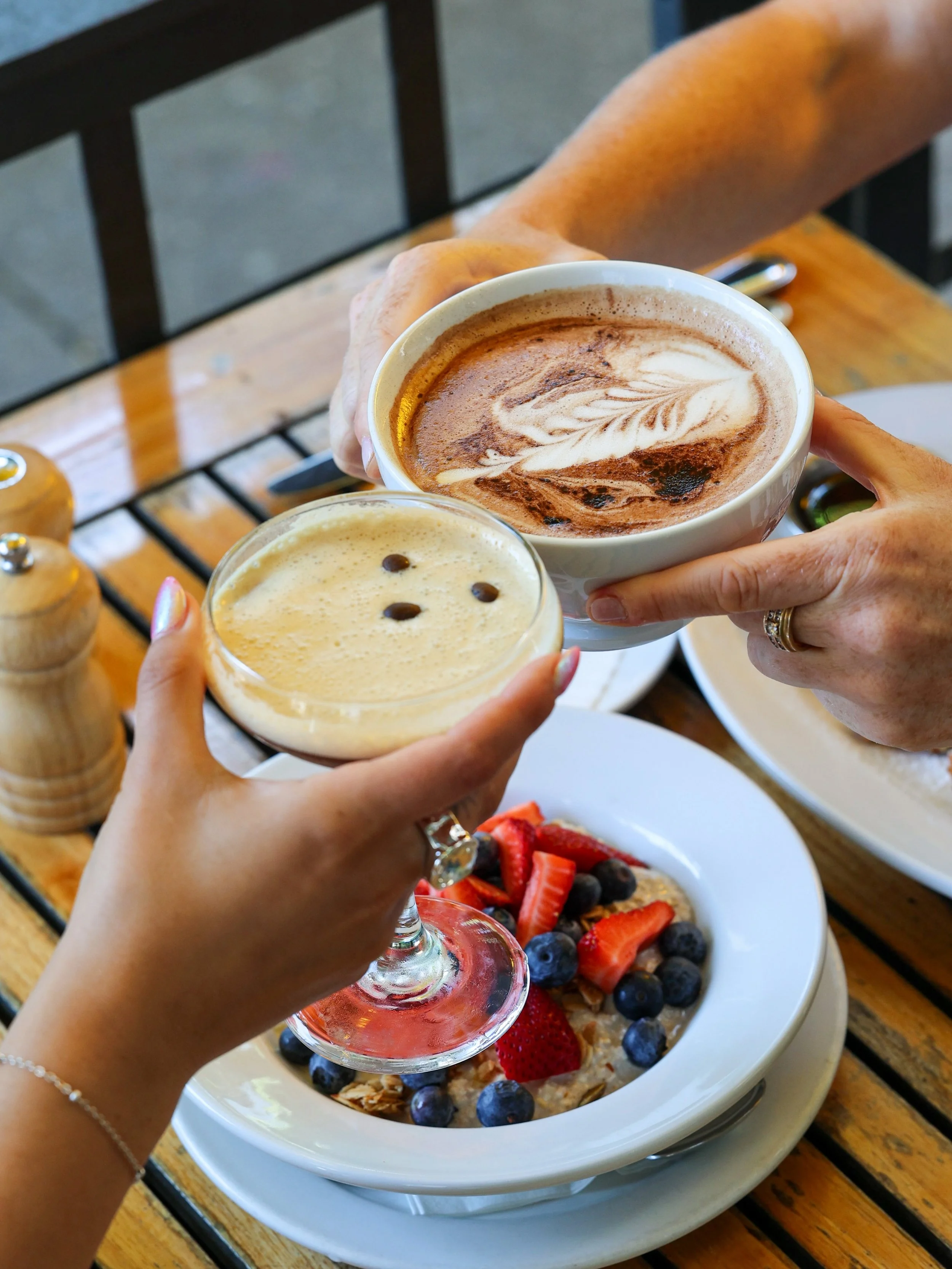 A latte, an espresso martini, and absolutely nowhere urgent to be.
