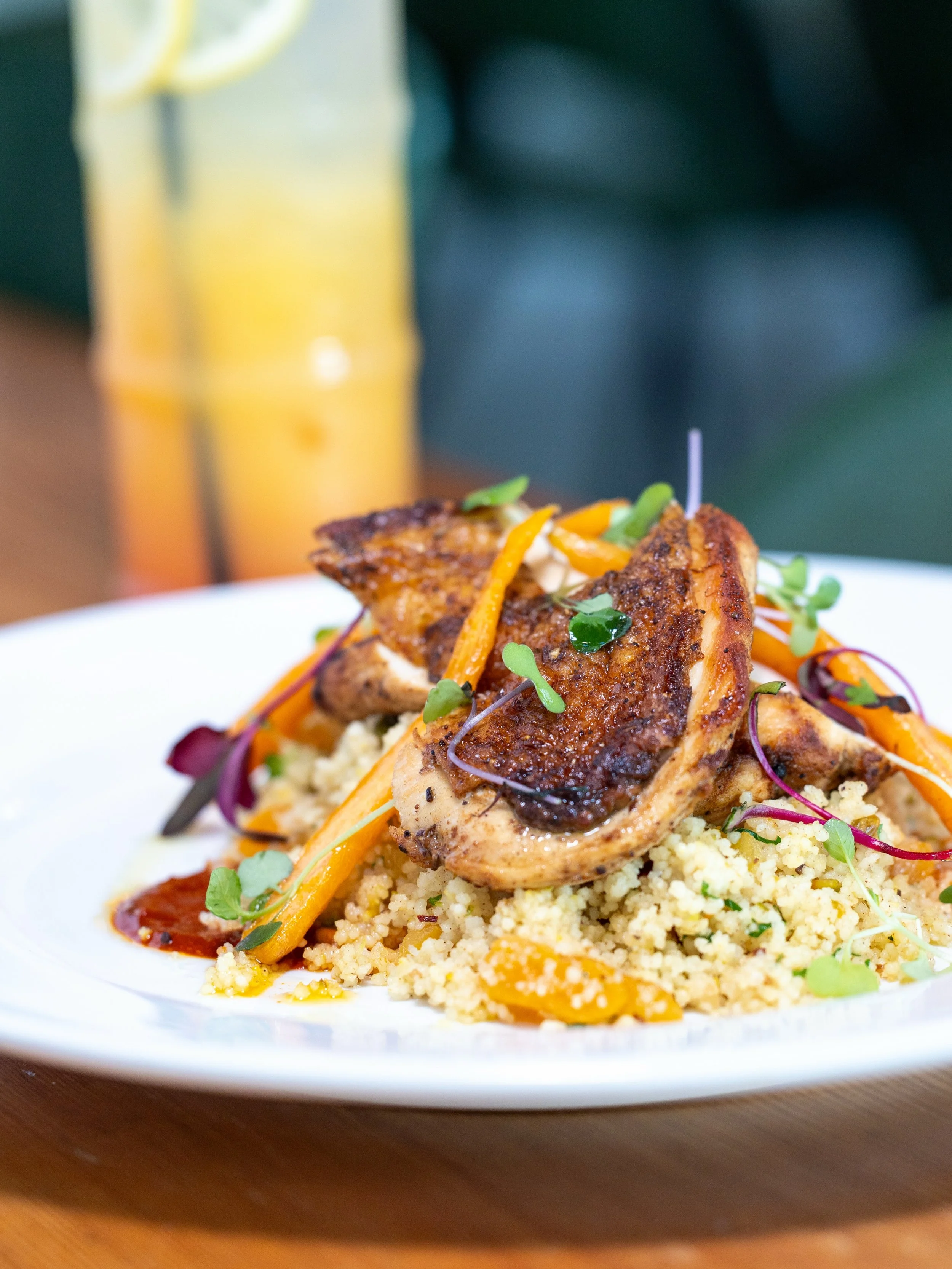 A little sweet, a little spice. Mary&rsquo;s Chicken Breast with Moroccan spices, apricot &amp; pistachio couscous, harissa, and cumin-roasted carrots brings bold flavors to the table. 🍗🥕