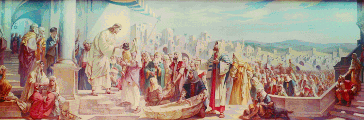 Christ the Healer mural at St. Agnes Hospital in Fresno, California