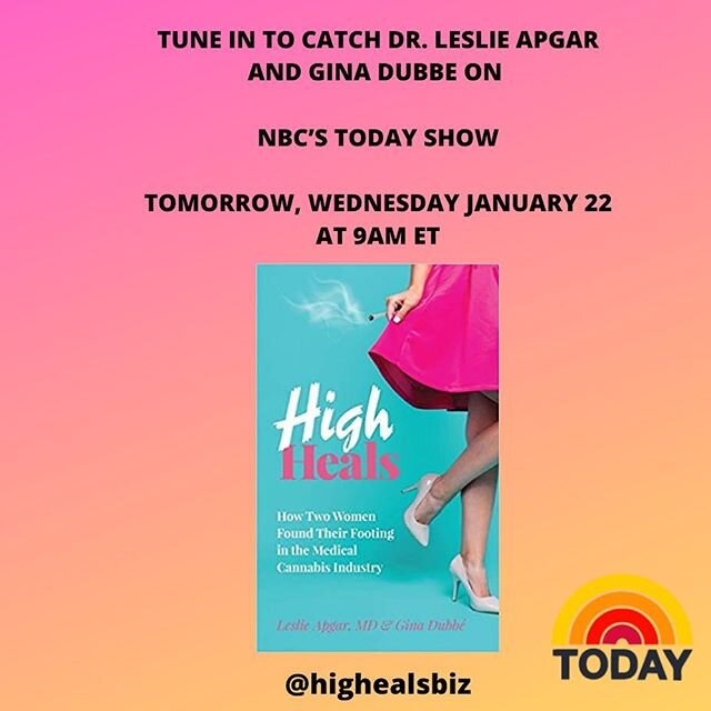 We&rsquo;re not freaking out, you&rsquo;re freaking out! 😱

Ok, no, it&rsquo;s definitely us. We are SOOOOO excited to share the story of @teamgreenhouse and @blissiva and @highhealsbiz and cannabis on @thetodayshow tomorrow! Tune in at 9am  tomorro