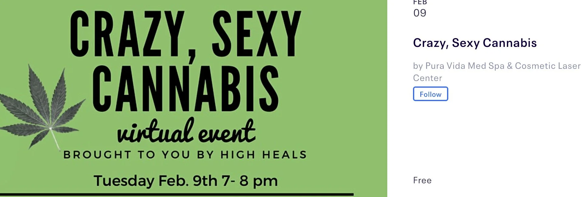 Annual Crazy, Sexy Cannabis Interactive Event