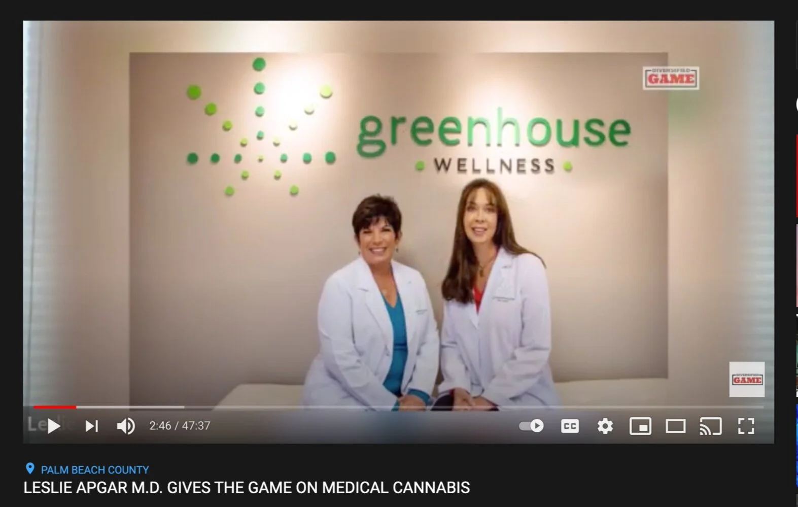 LESLIE APGAR M.D. GIVES THE GAME ON MEDICAL CANNABIS