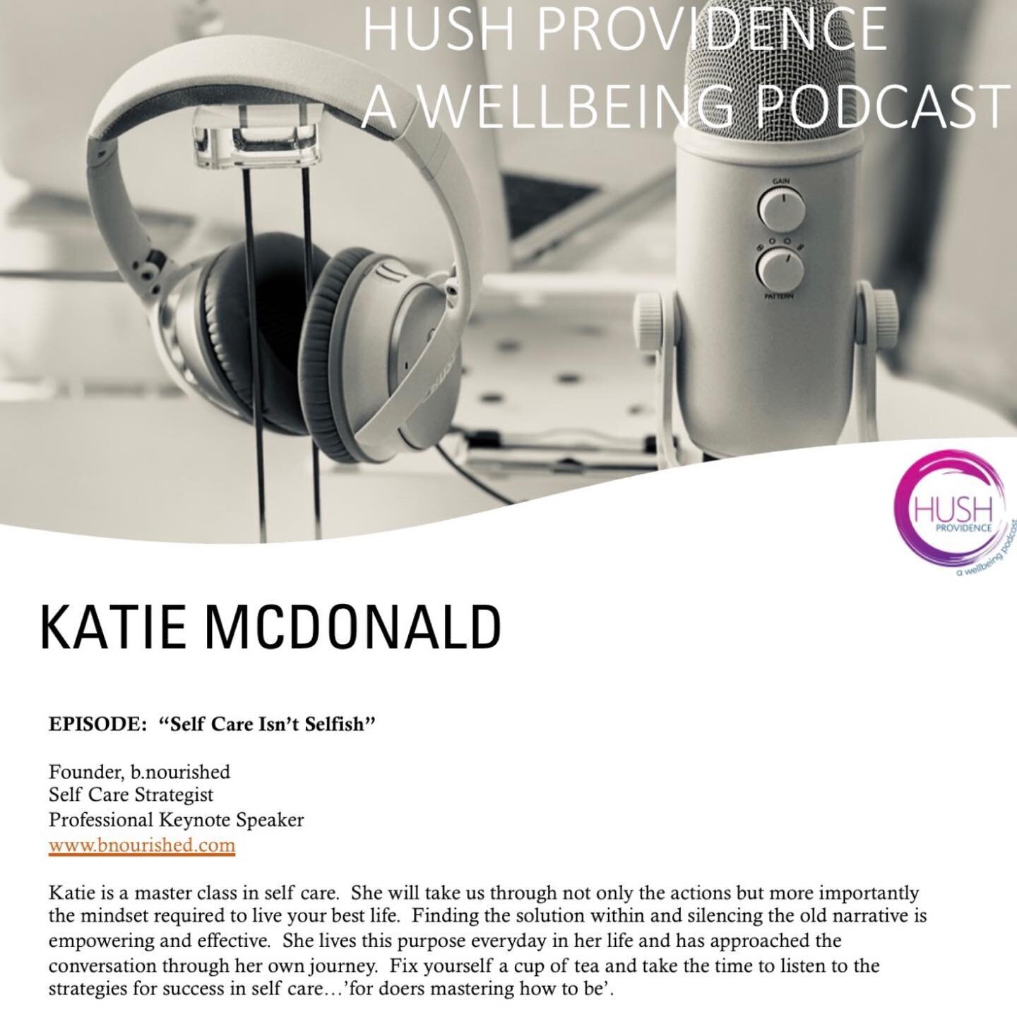 Tune in tomorrow, May 17th, for the inaugural episode of HUSH Providence, a wellbeing podcast, on all your favorite platforms.  More details tomorrow.