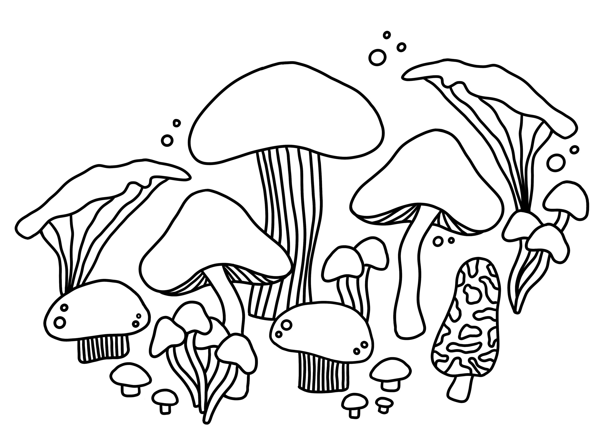 Mushroom Love Print Sam Hanson Doodle.jpg