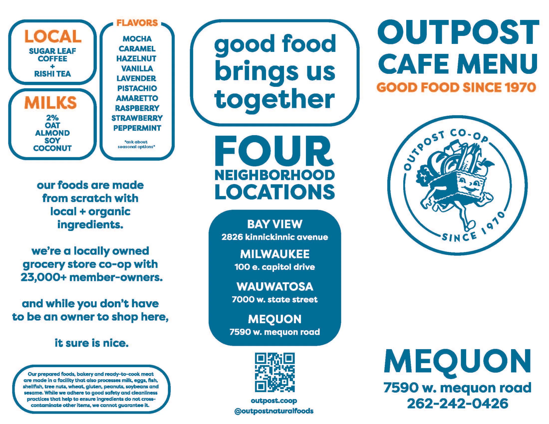 Trifold Menu - Exterior - Outpost