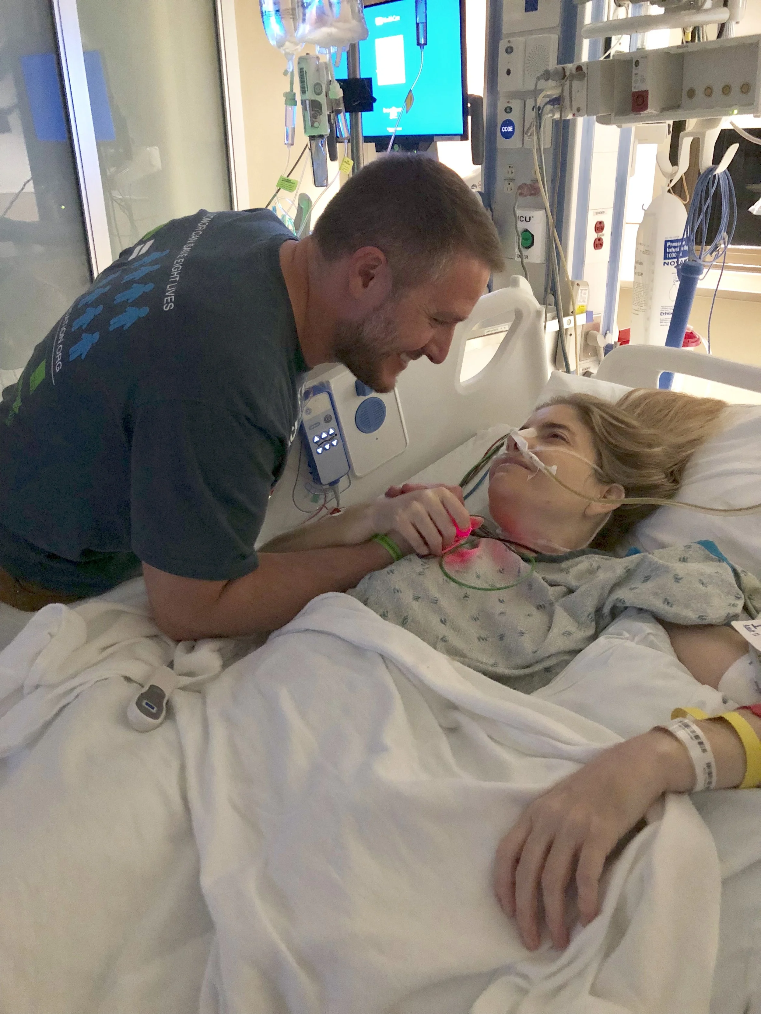 Valen with Noah after her liver transplant.