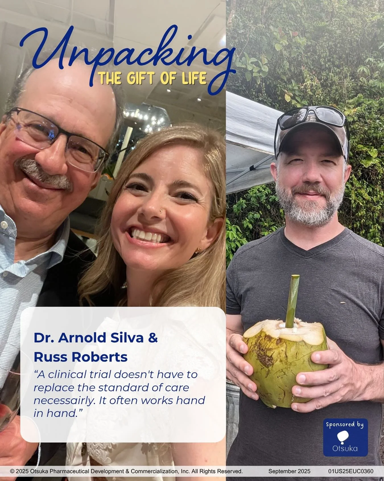 Ever wonder what being in a clinical trial is really like? Tune in to Ep. 5 to hear from Russ Roberts and his nephrologist, Dr. Silva, about what participation is like as a patient &ndash; and how providers can support patient access to research. 

R