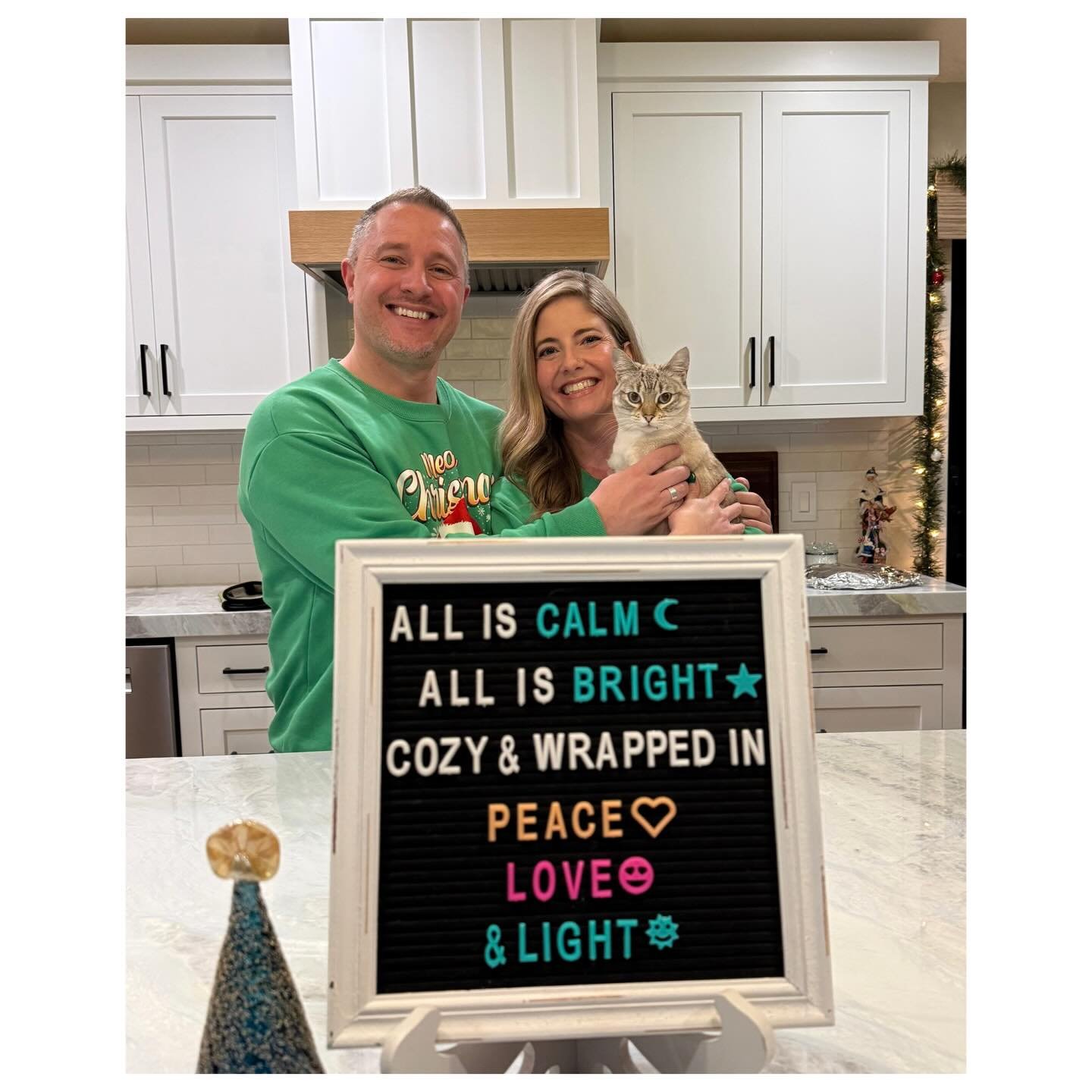 Holiday mantra: &ldquo;All is calm, all is bright&mdash;cozy and wrapped in peace, love, and light.&rdquo; ✨

Feeling so grateful it came to fruition. 🙏 A warm, joy-filled holiday at home, in stable health and not in the hospital, surrounded by fami